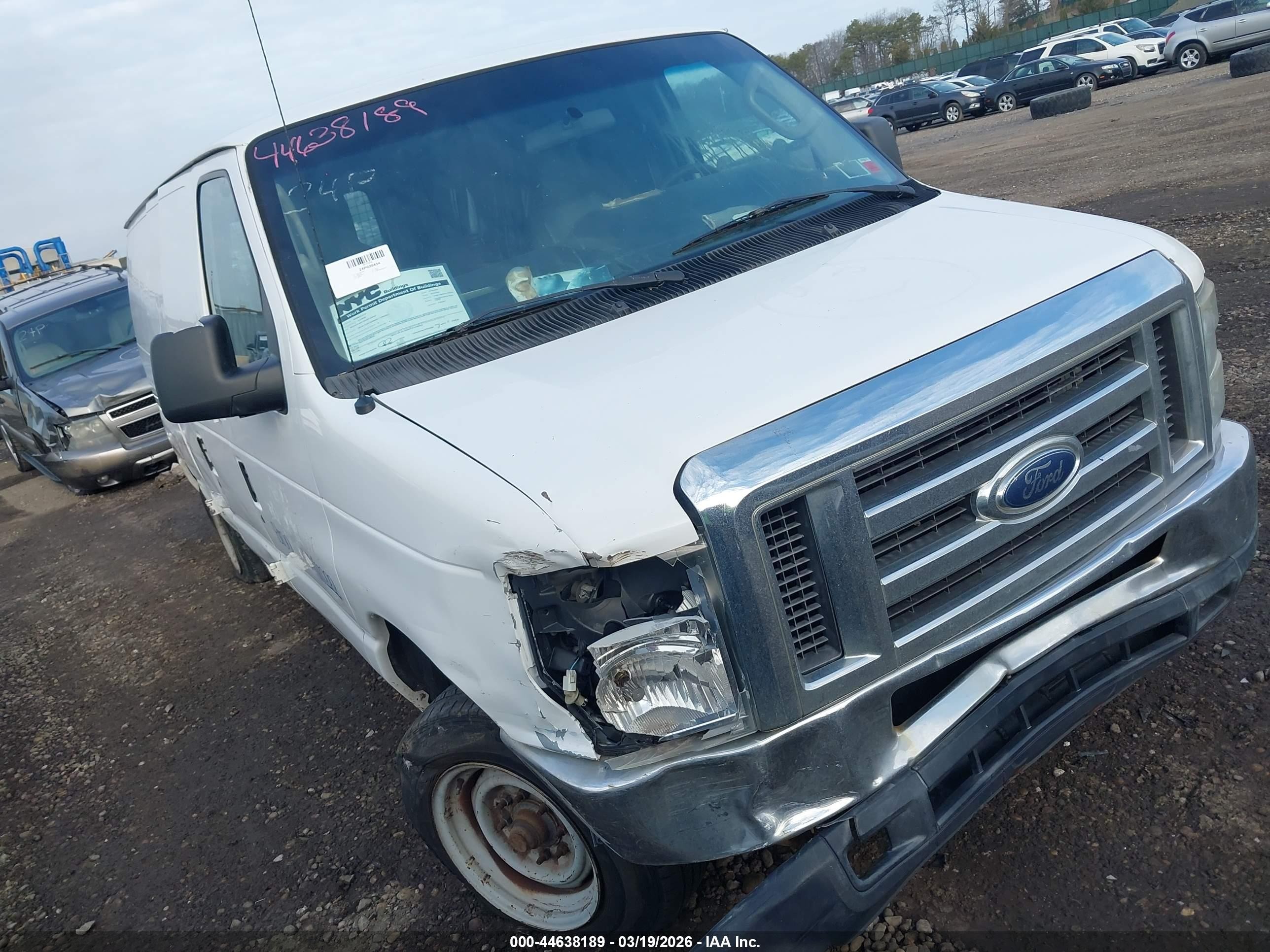 2010 Ford E-150 Commercial/recreational Белый vin: 1FTNE1EW4ADA26119