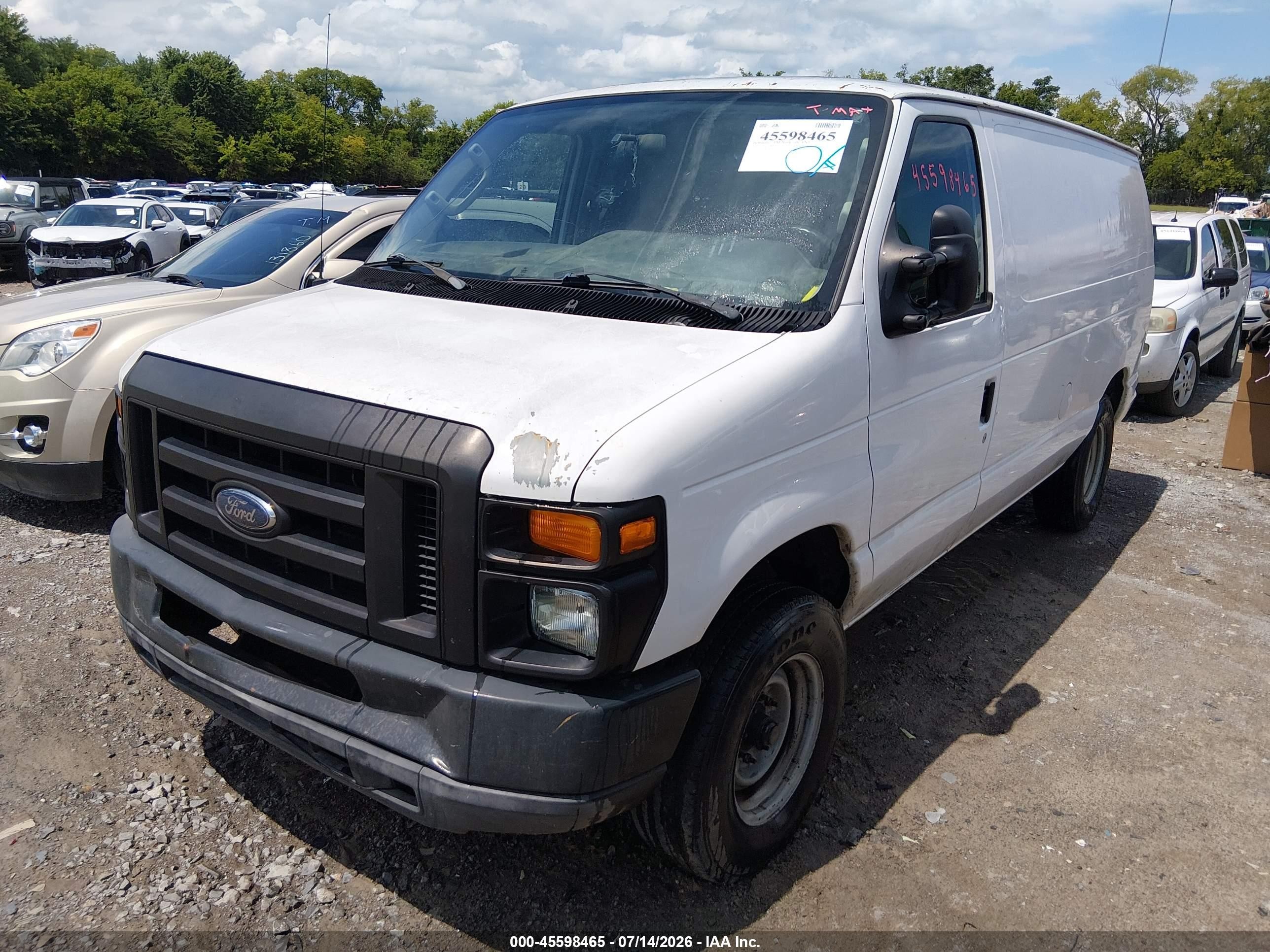 2010 Ford E-150 Commercial White vin: 1FTNE1EW4ADA53319