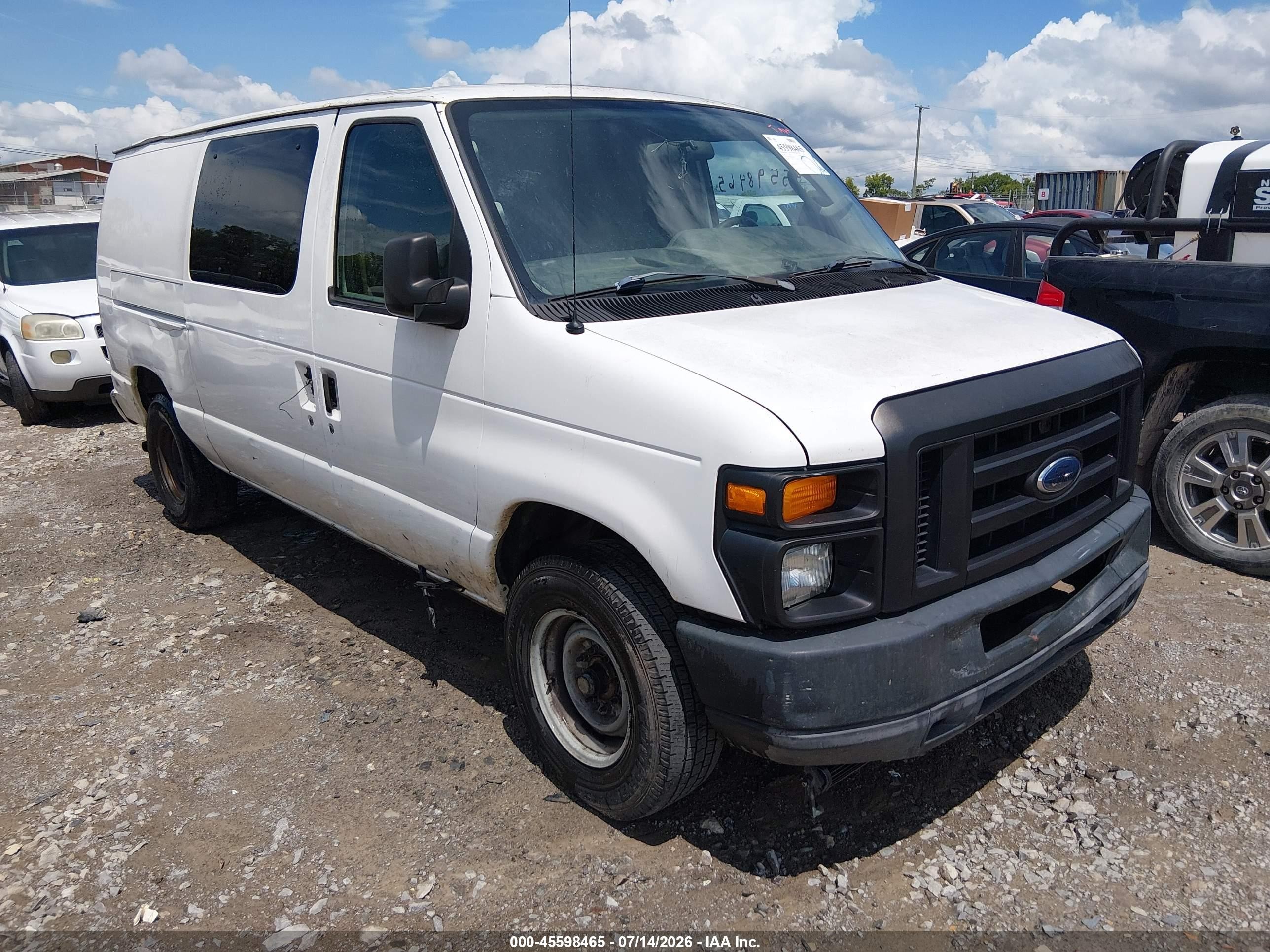 2010 Ford E-150 Commercial White vin: 1FTNE1EW4ADA53319