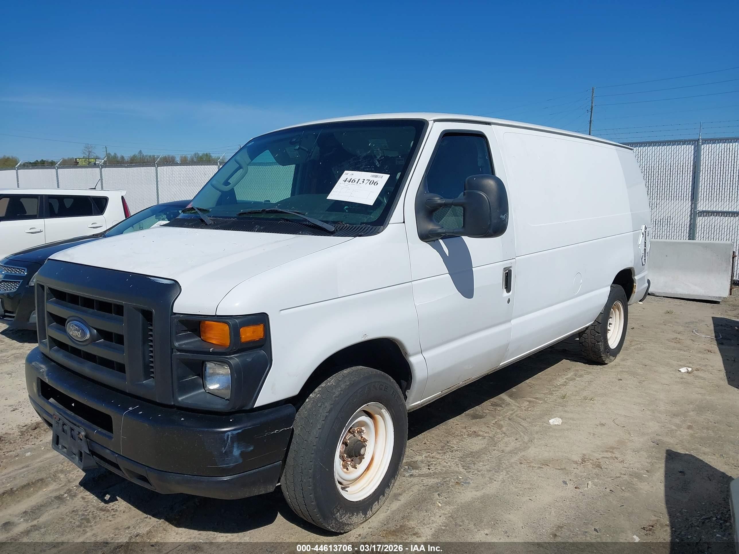 2010 Ford E-150 Commercial/recreational White vin: 1FTNE1EW4ADA91360