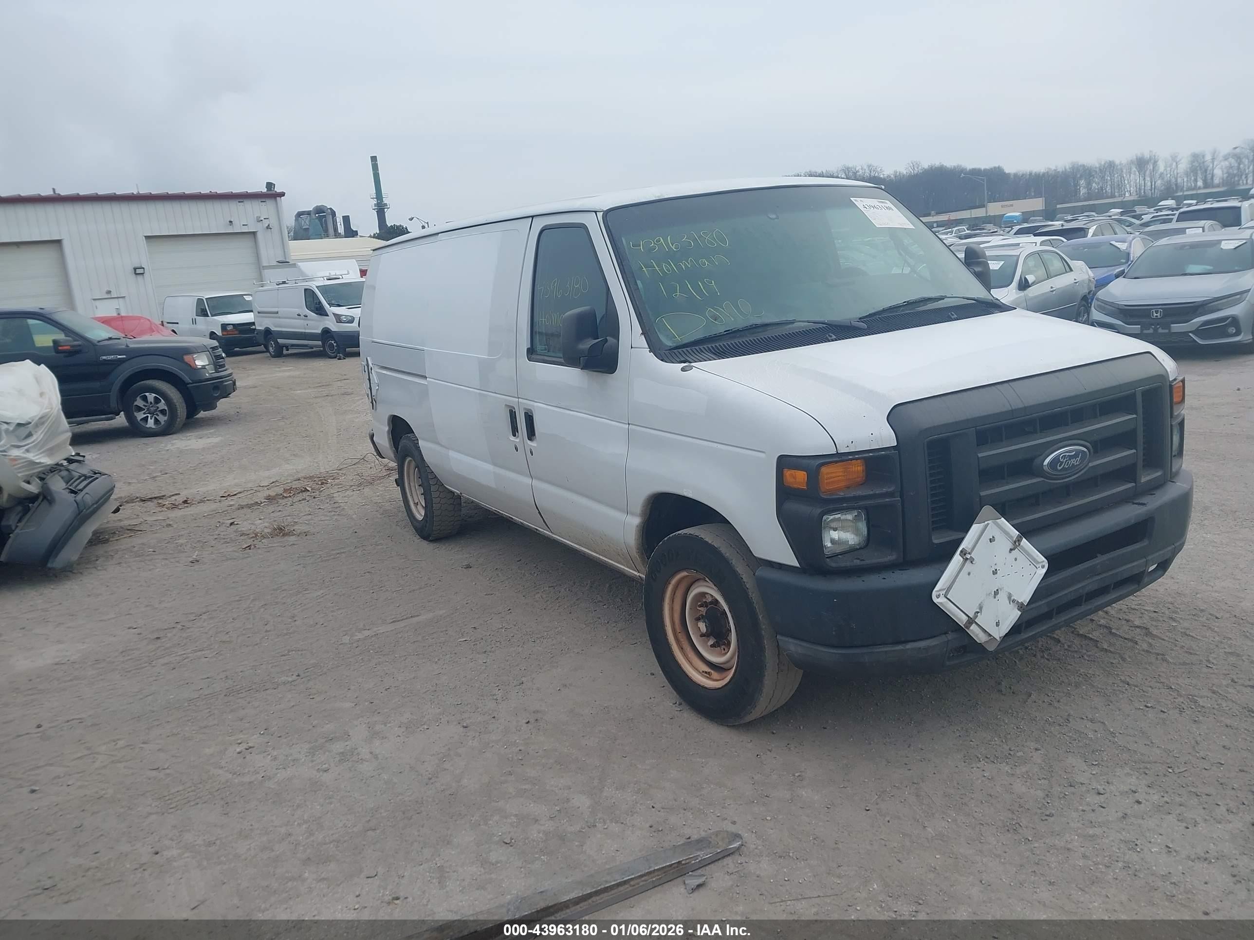 2010 Ford E-150 Commercial/recreational White vin: 1FTNE1EW4ADA91648