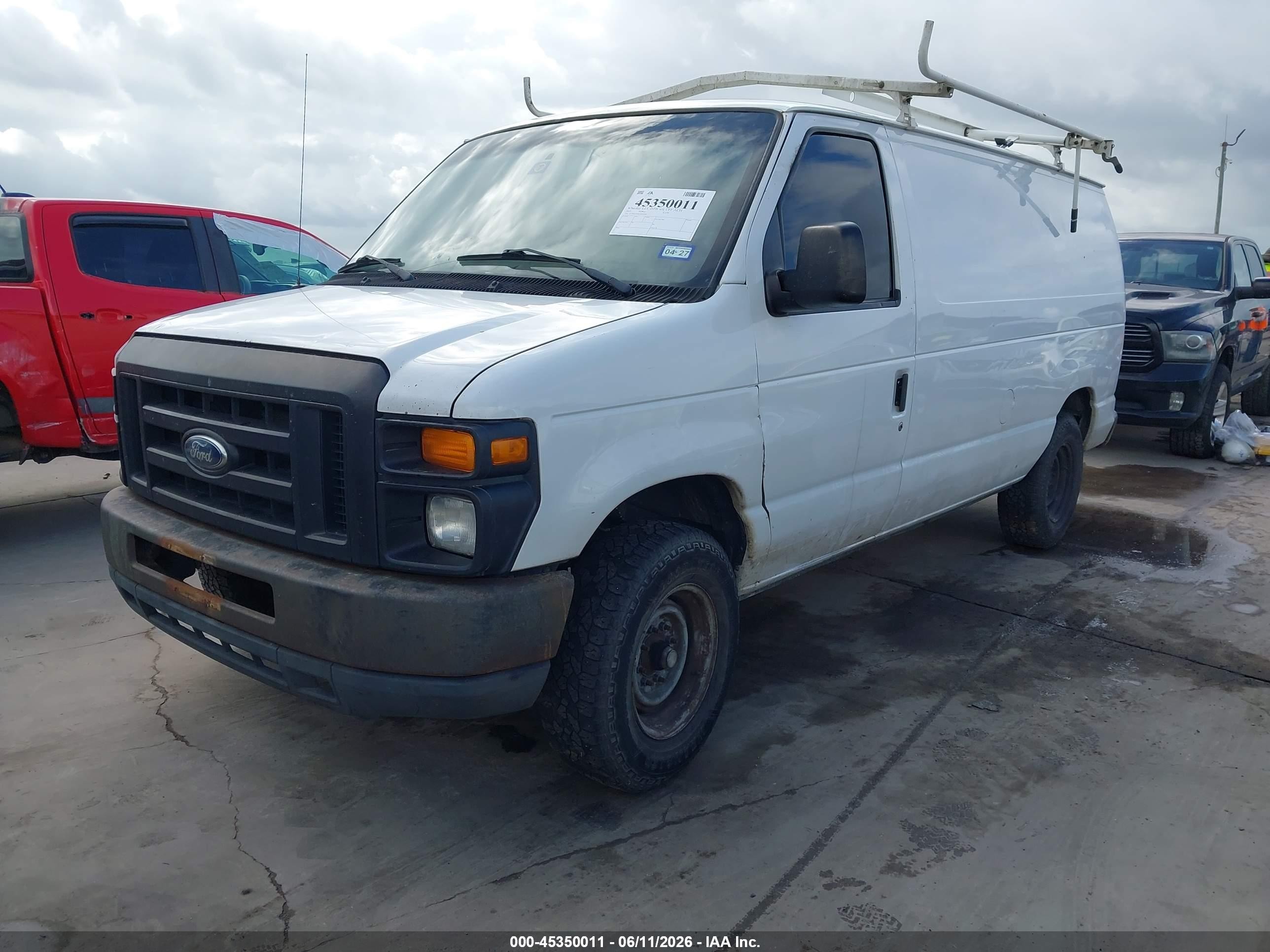 2012 Ford E-150 Commercial White vin: 1FTNE1EW4CDA10490