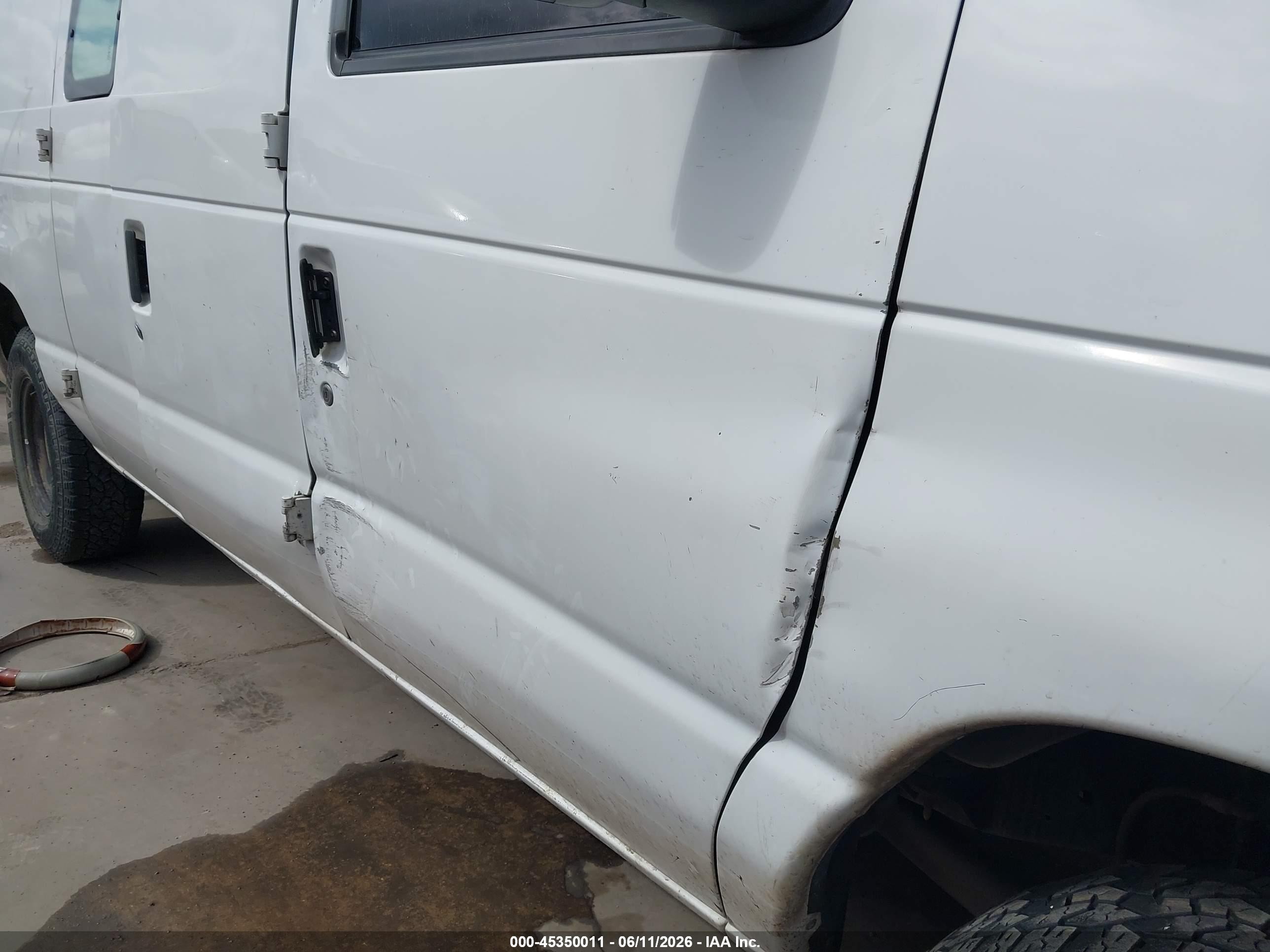 2012 Ford E-150 Commercial White vin: 1FTNE1EW4CDA10490