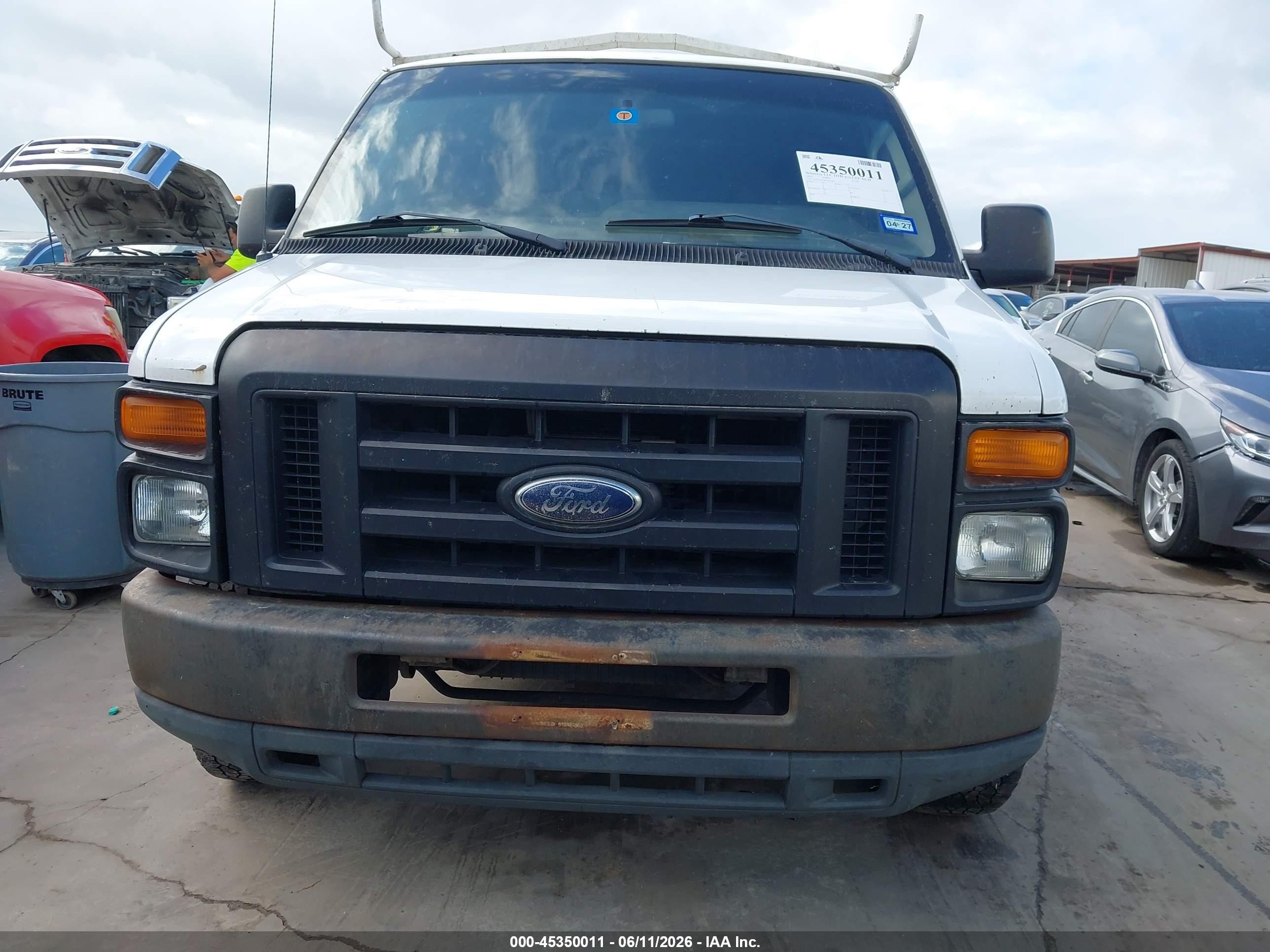 2012 Ford E-150 Commercial White vin: 1FTNE1EW4CDA10490