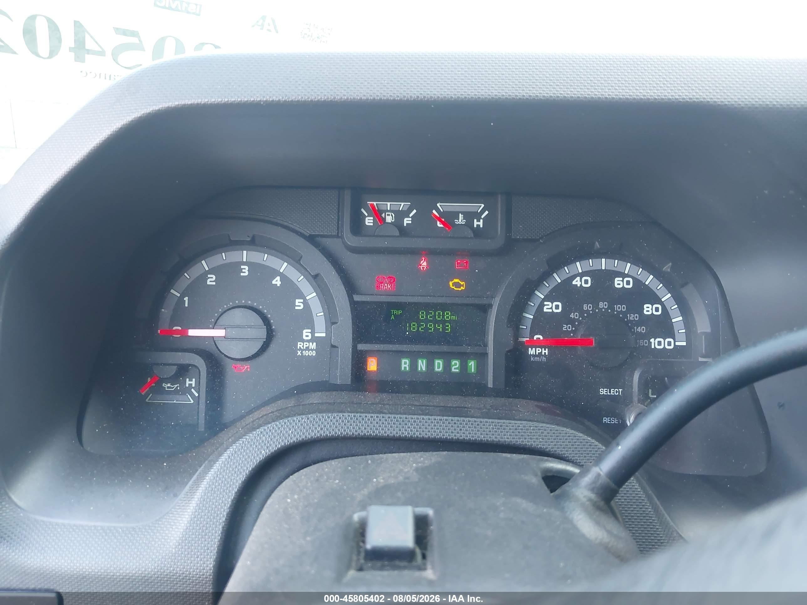 2012 Ford E-150 Commercial White vin: 1FTNE1EW5CDB17208
