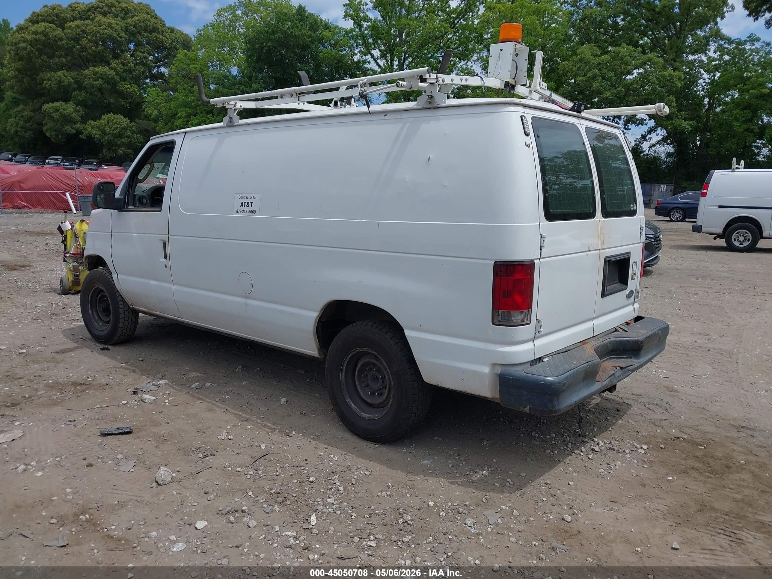 2013 Ford E-150 Commercial White vin: 1FTNE1EW5DDA23301
