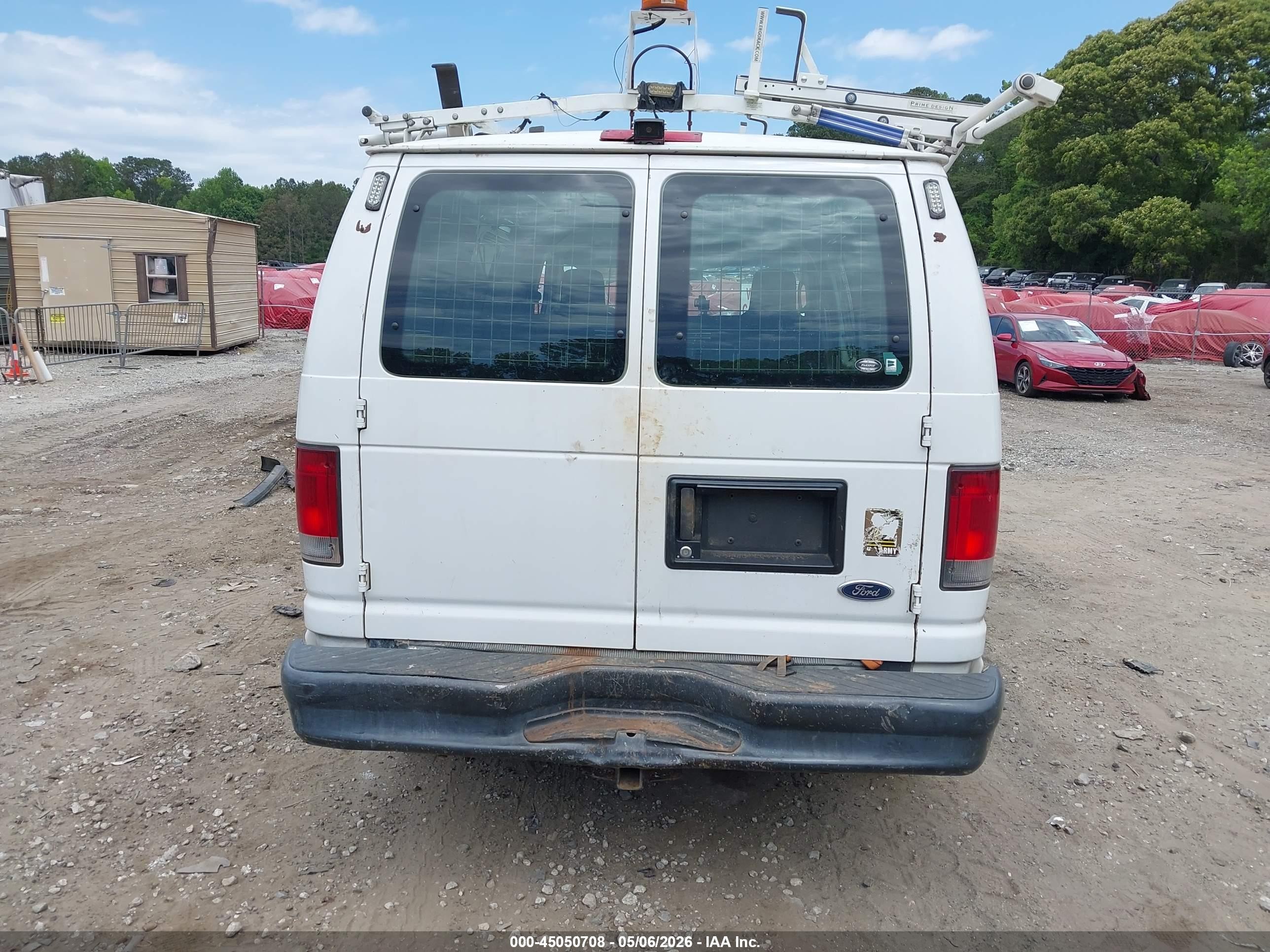 2013 Ford E-150 Commercial White vin: 1FTNE1EW5DDA23301
