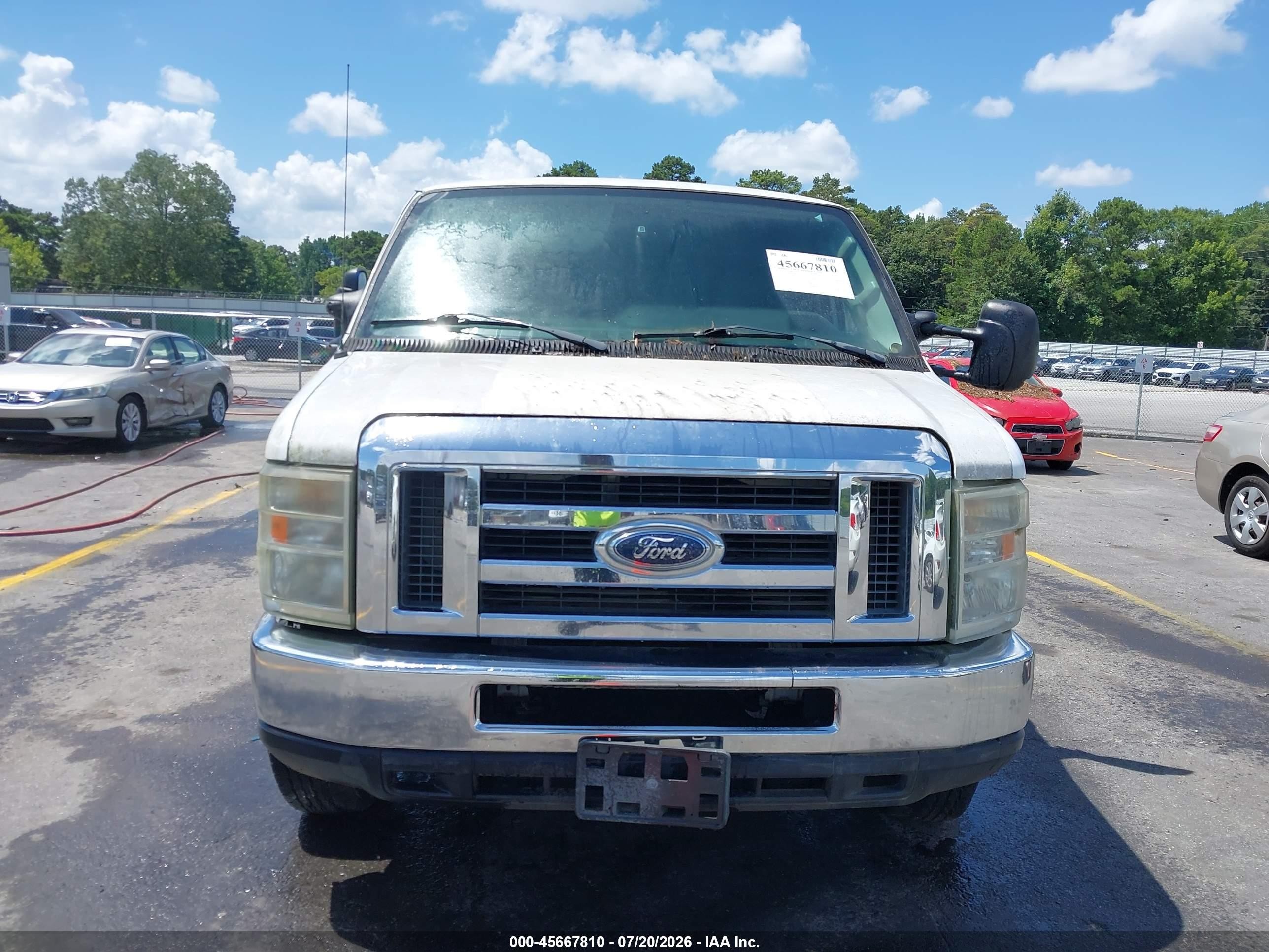 2013 Ford E-150 Commercial White vin: 1FTNE1EW5DDA38851