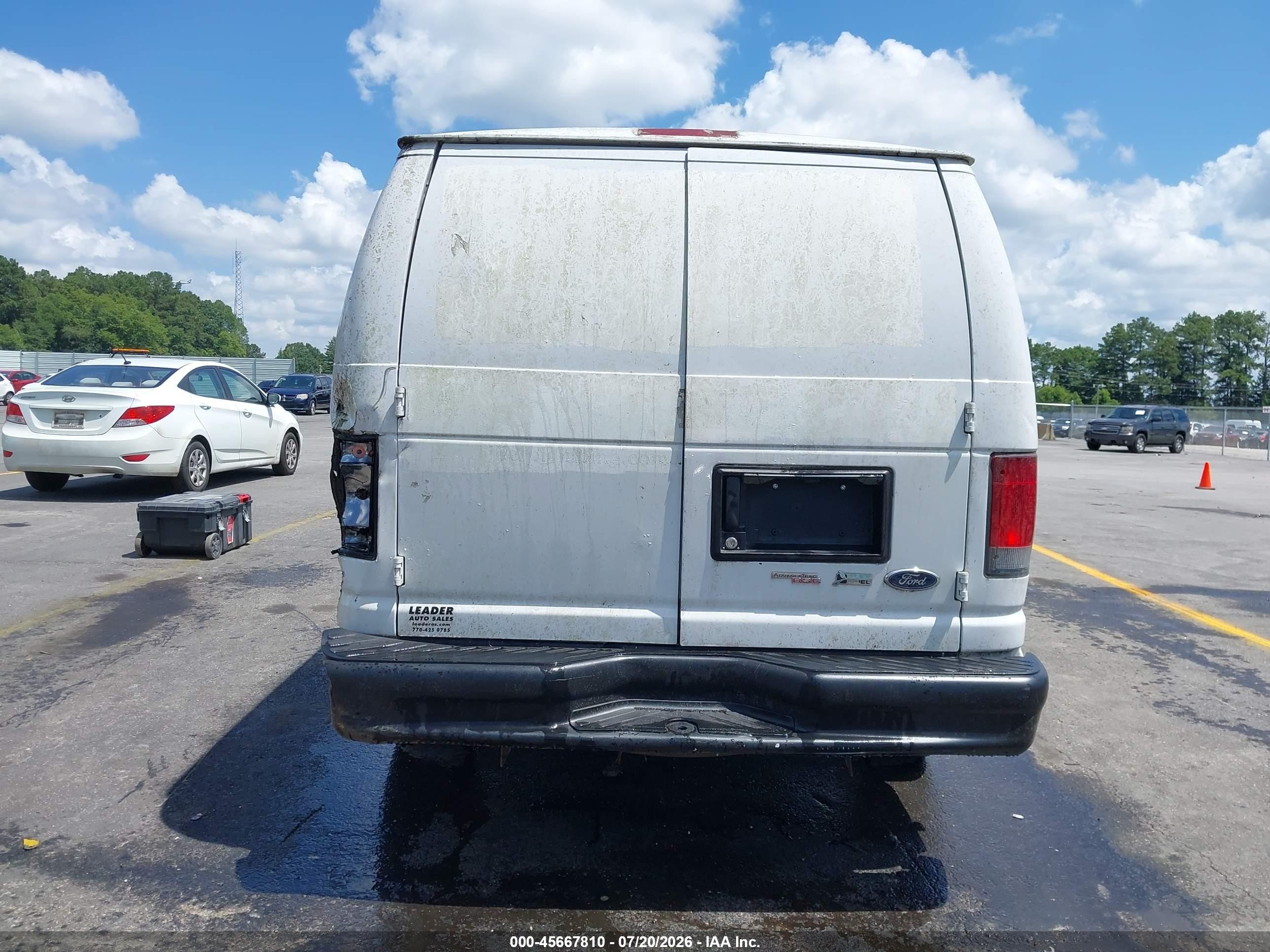 2013 Ford E-150 Commercial White vin: 1FTNE1EW5DDA38851