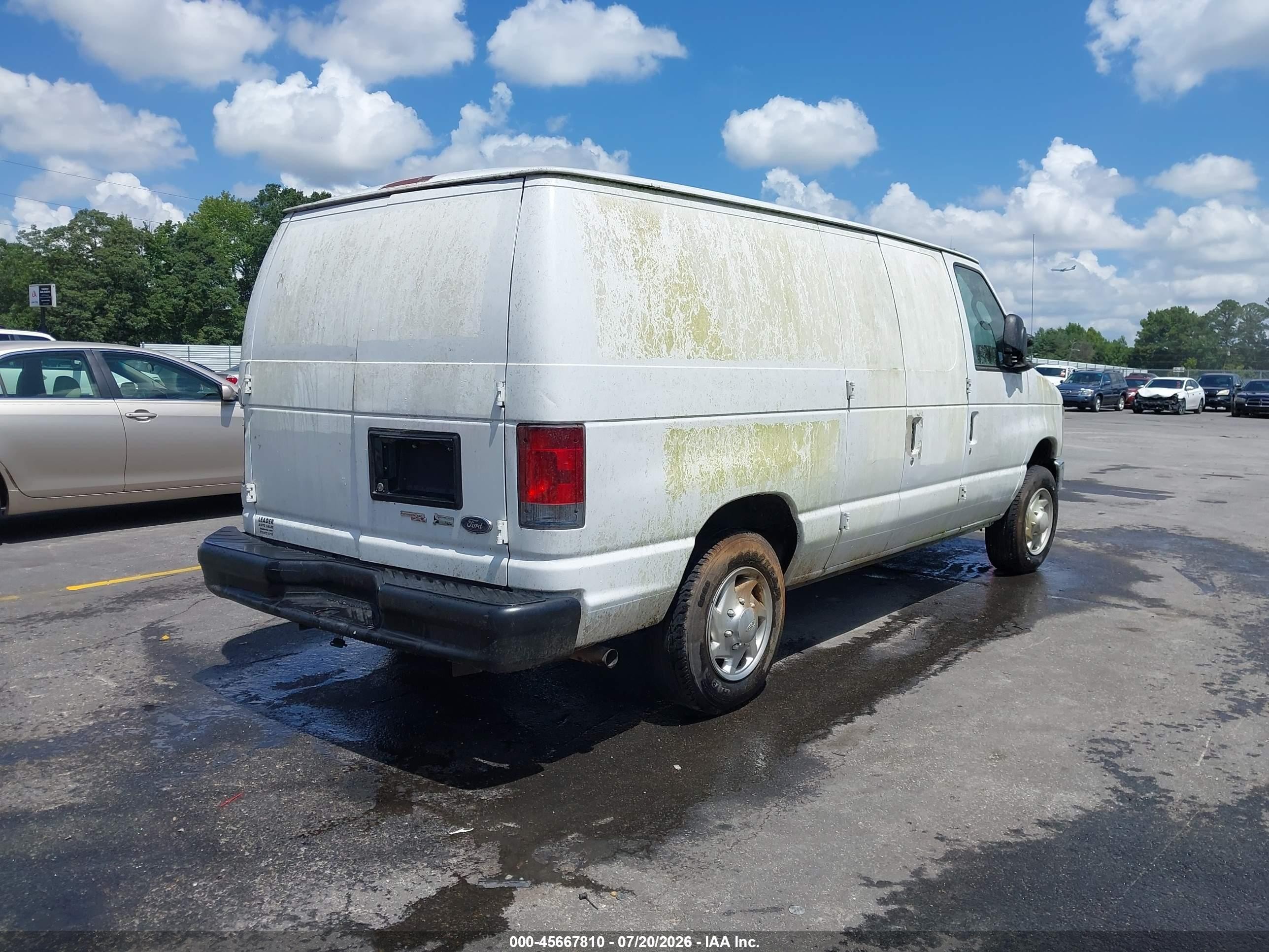 2013 Ford E-150 Commercial White vin: 1FTNE1EW5DDA38851