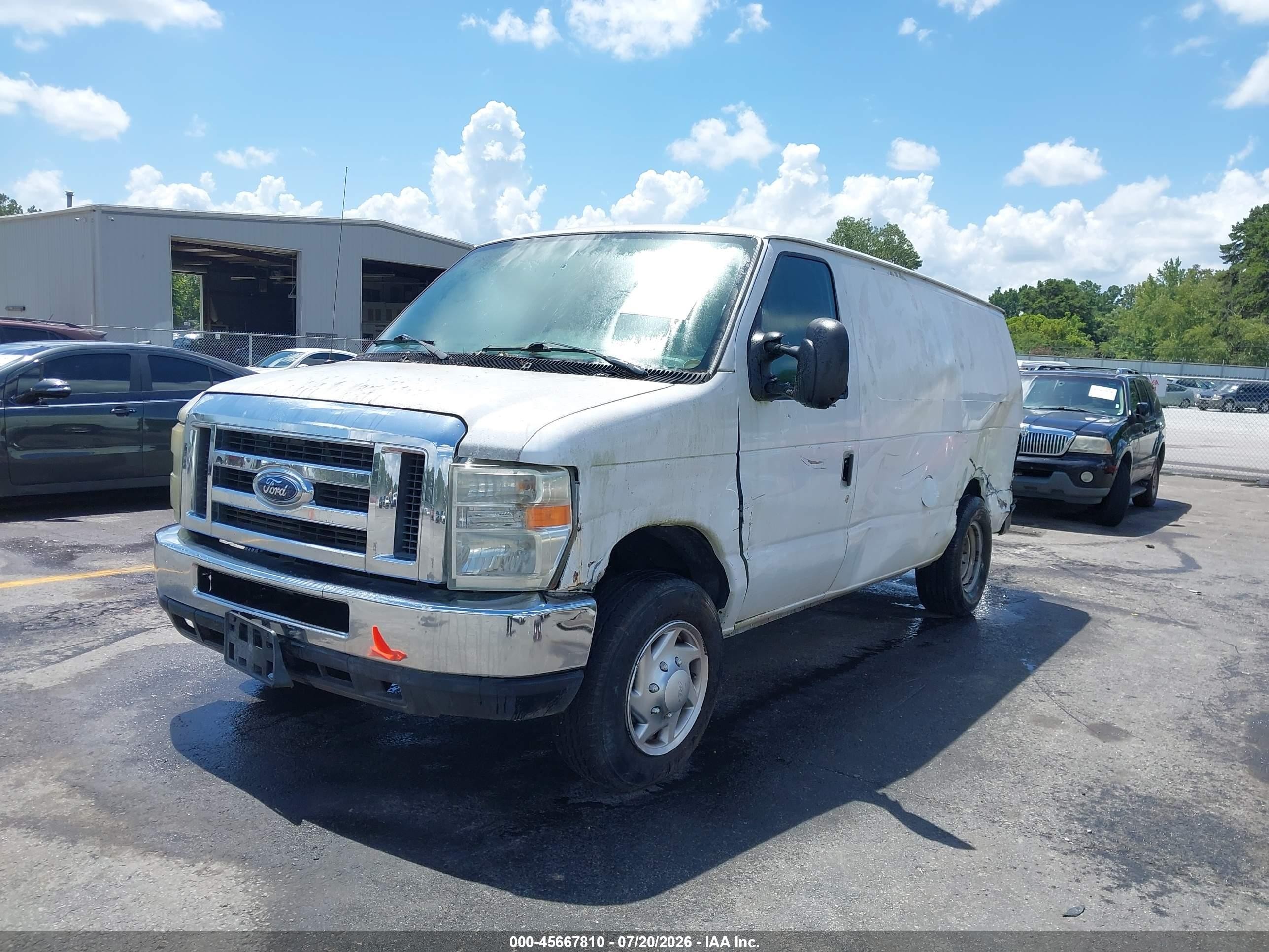 2013 Ford E-150 Commercial White vin: 1FTNE1EW5DDA38851