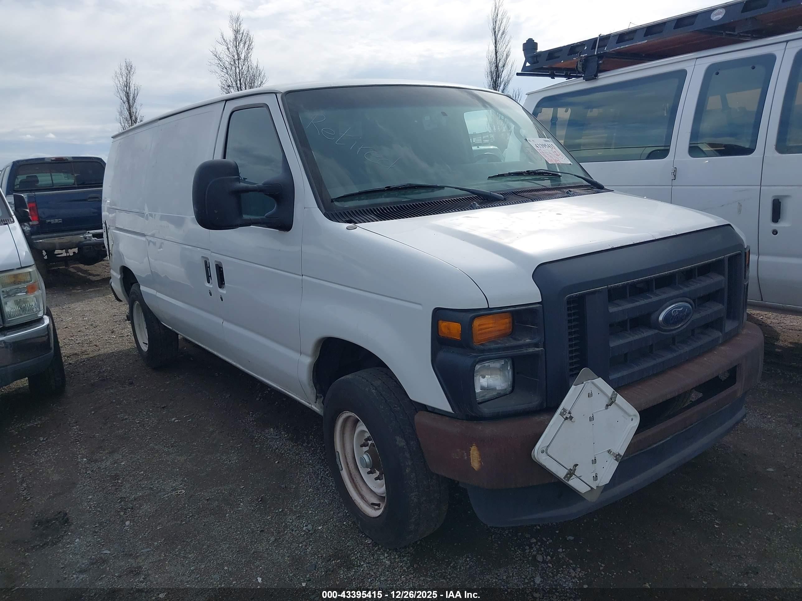 2010 Ford E-150 Commercial/recreational White vin: 1FTNE1EW6ADA90968