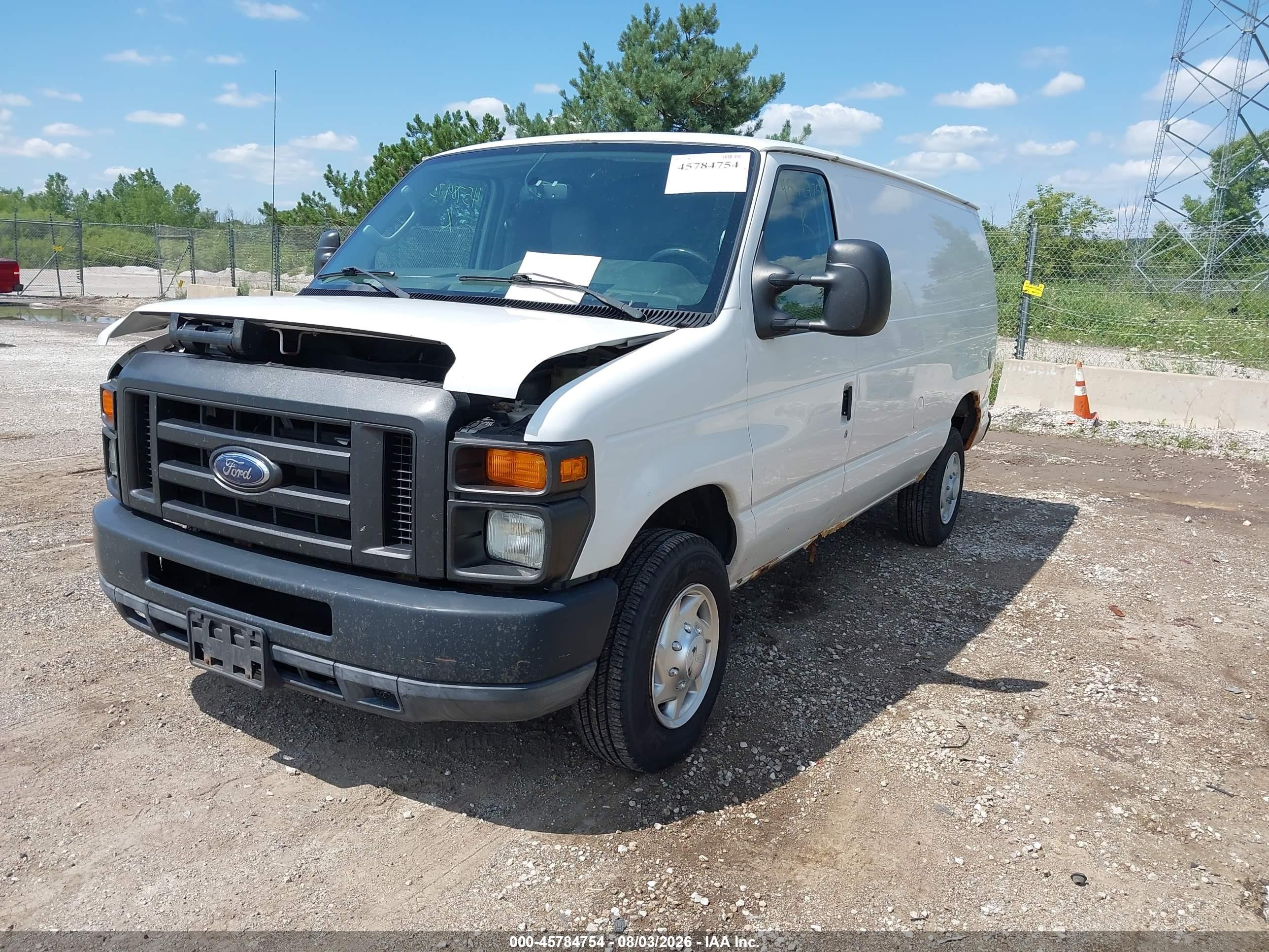2011 Ford E-150 Commercial White vin: 1FTNE1EW6BDA34174