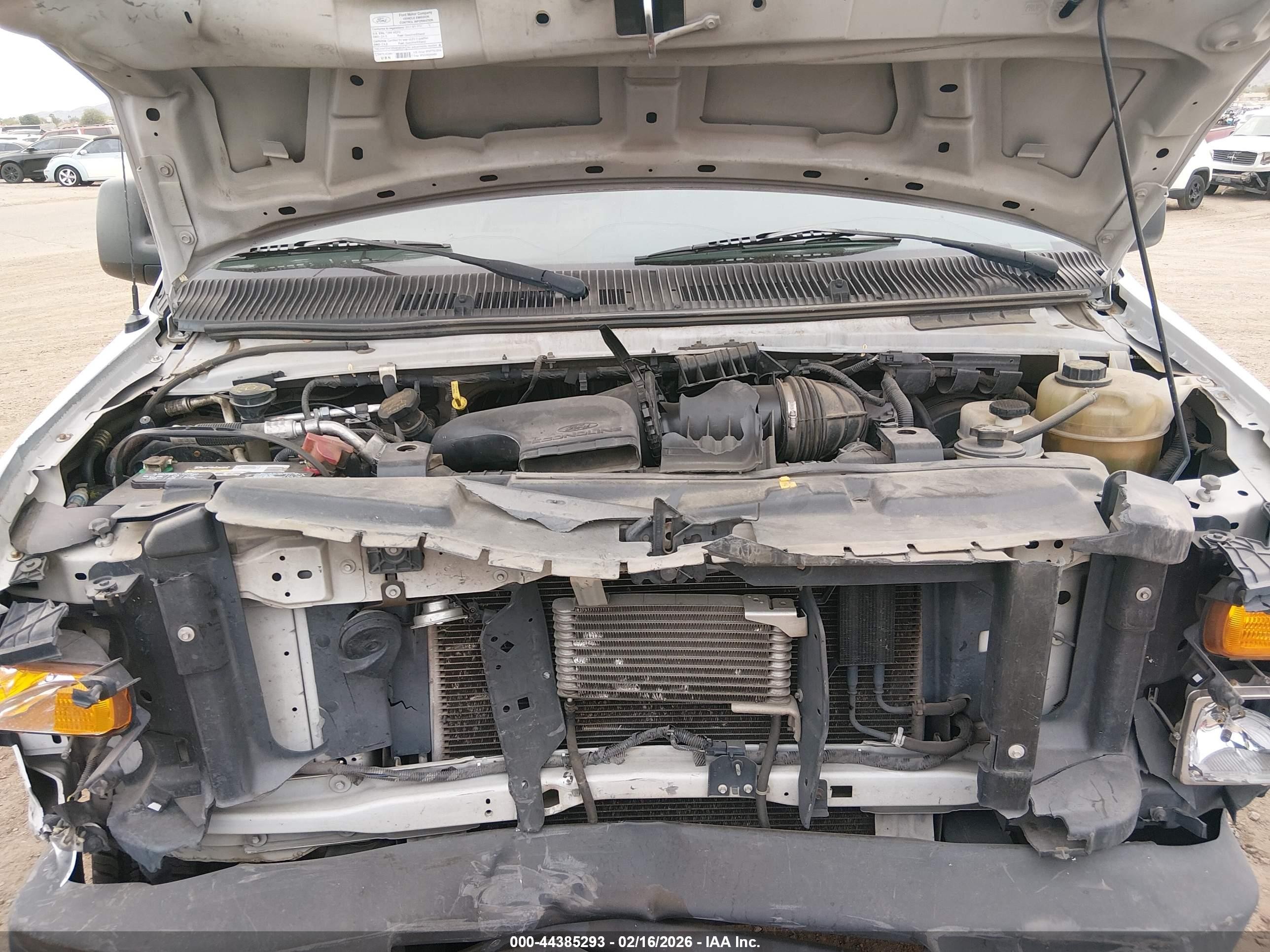 2011 Ford E-150 Commercial White vin: 1FTNE1EW6BDA78160