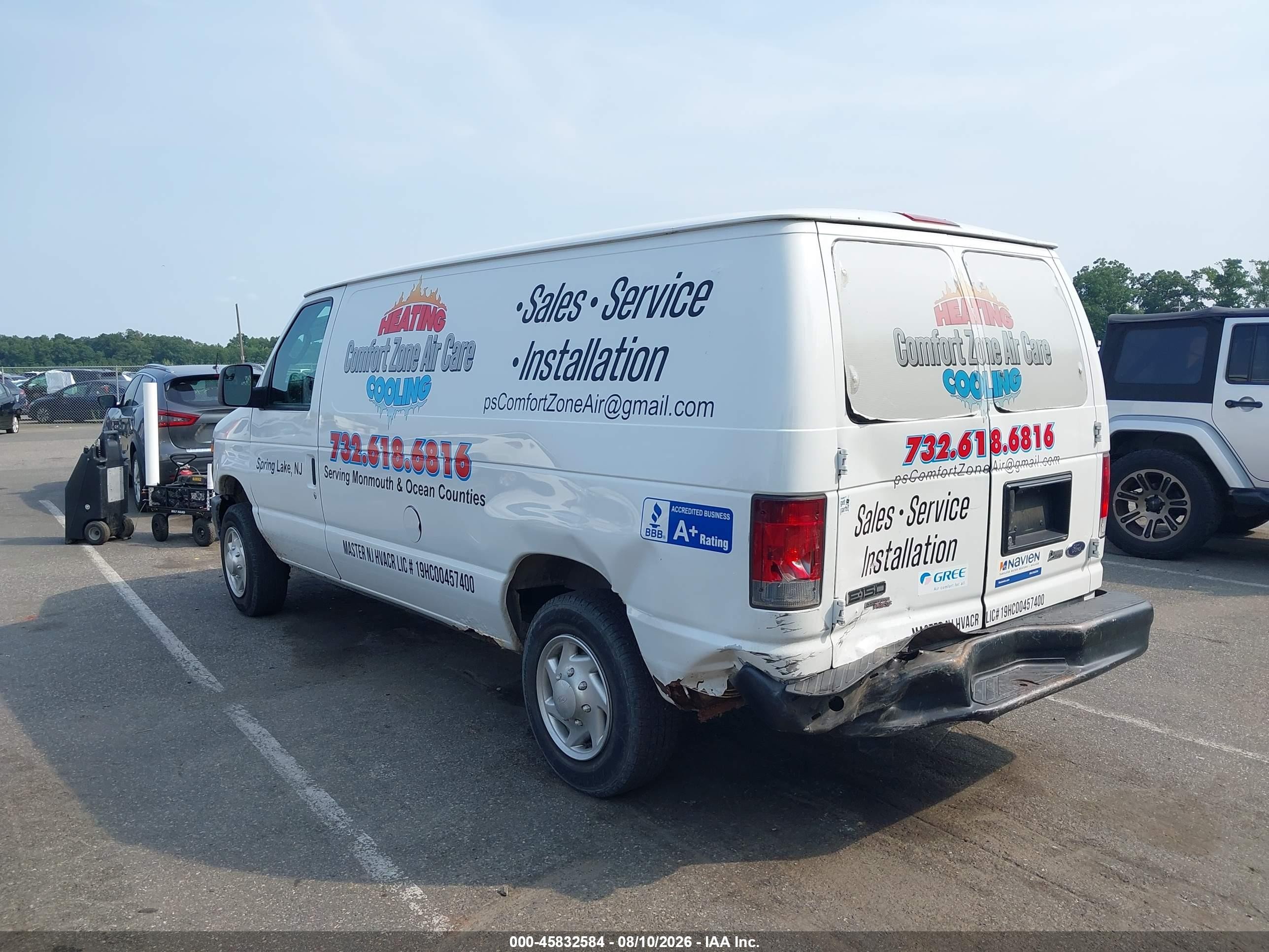 2012 Ford E-150 Commercial White vin: 1FTNE1EW6CDA92111