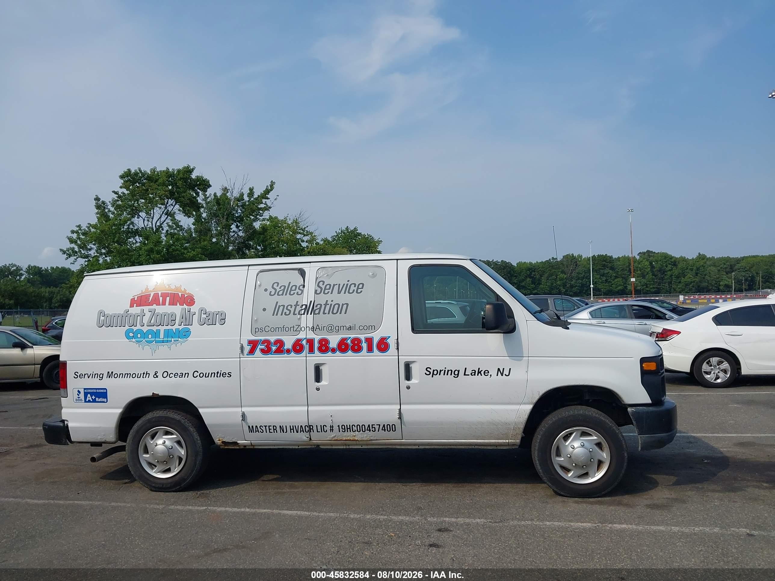 2012 Ford E-150 Commercial White vin: 1FTNE1EW6CDA92111