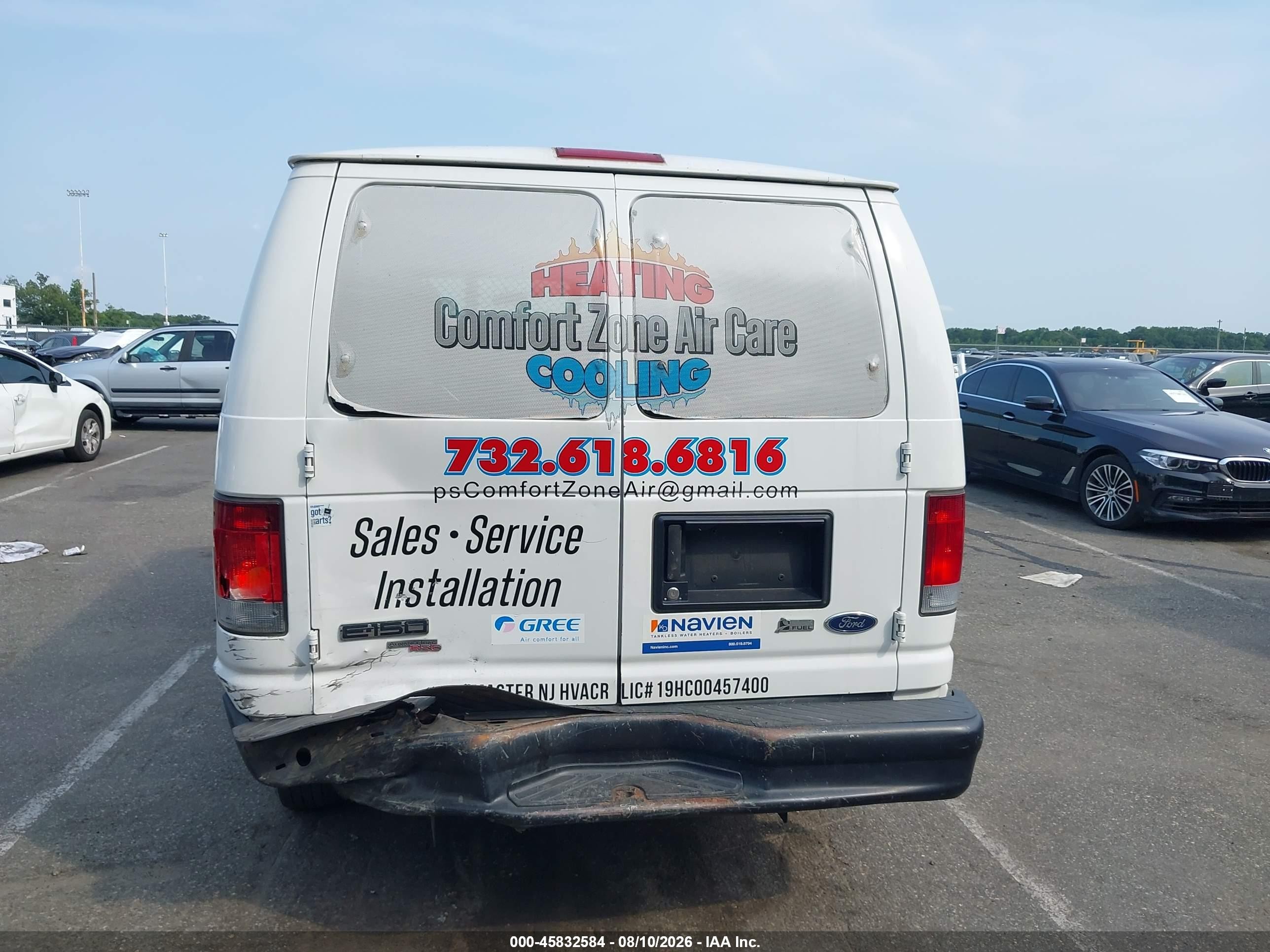 2012 Ford E-150 Commercial White vin: 1FTNE1EW6CDA92111