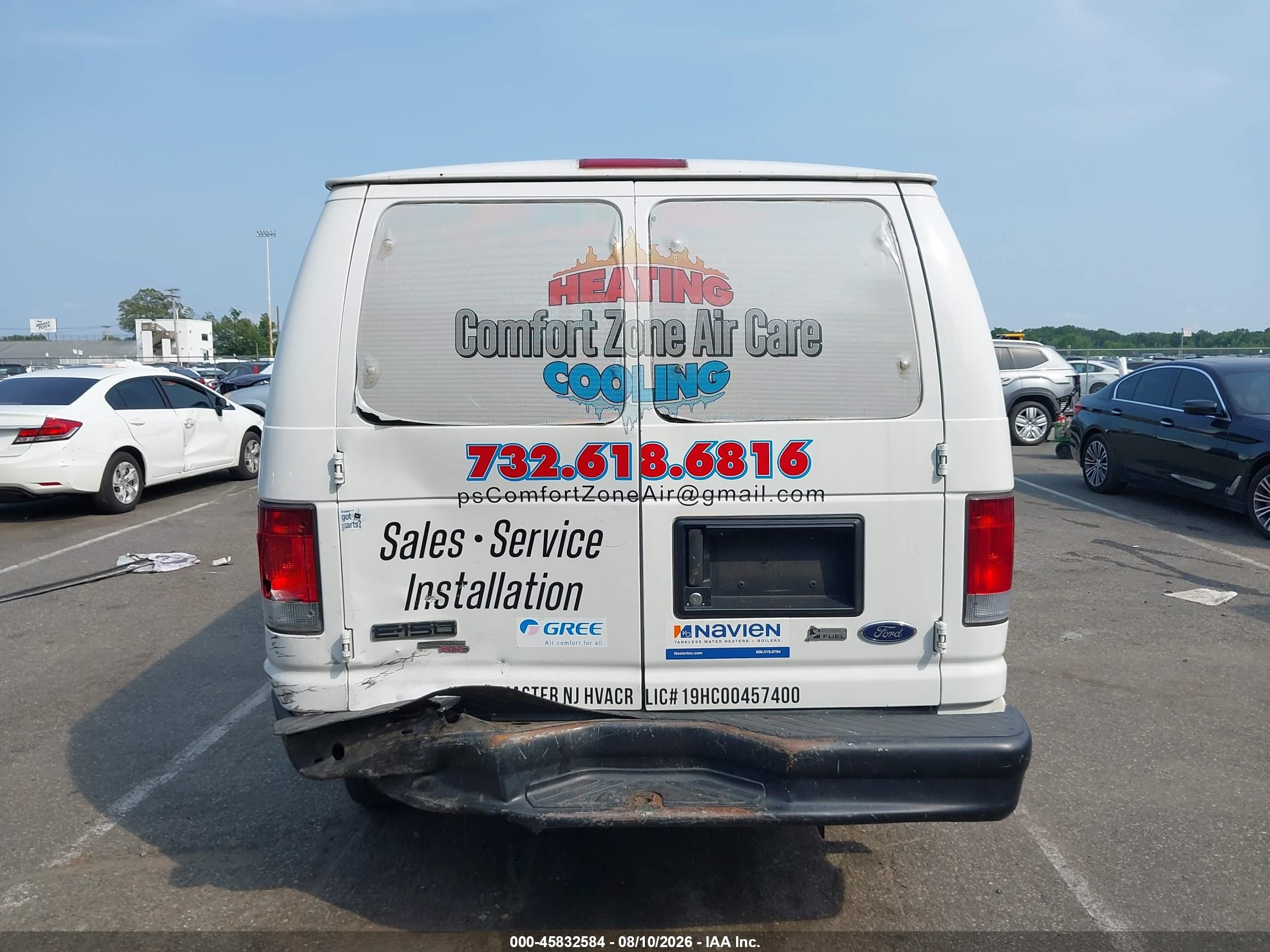 2012 Ford E-150 Commercial White vin: 1FTNE1EW6CDA92111