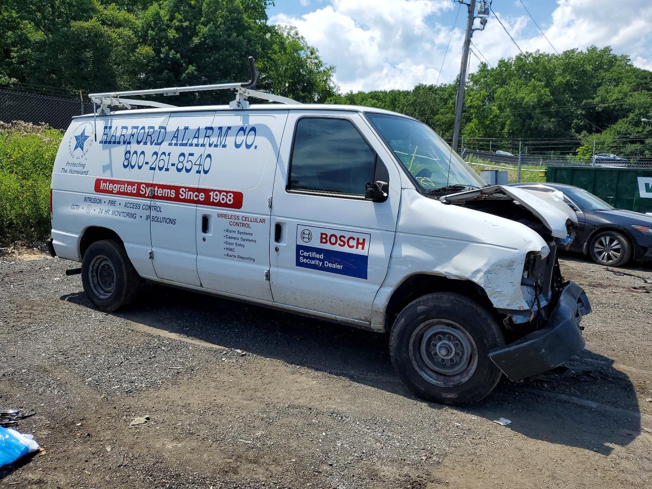 2014 Ford Econoline E150 Van White vin: 1FTNE1EW6EDA34910