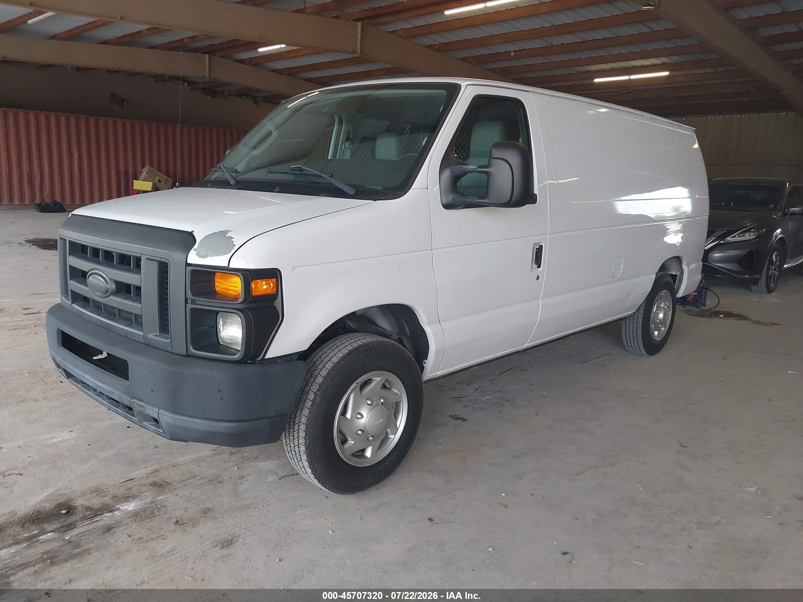 2014 Ford E-150 Commercial White vin: 1FTNE1EW6EDA46751