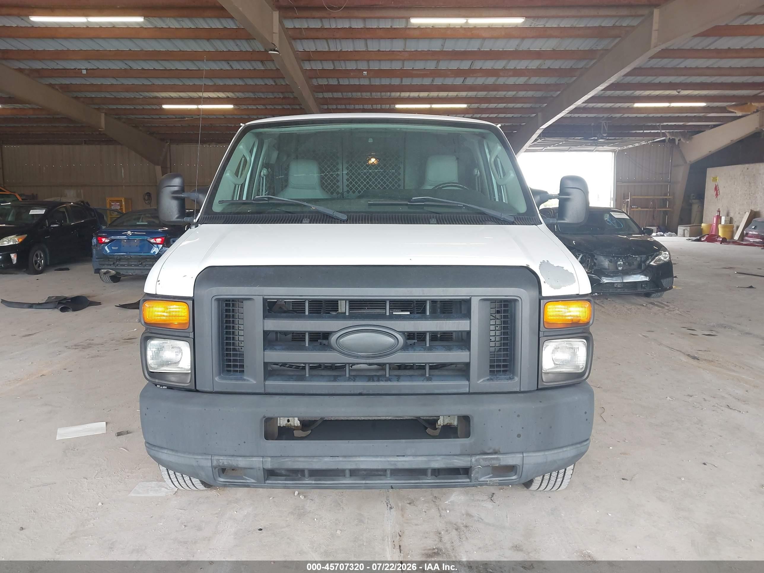 2014 Ford E-150 Commercial White vin: 1FTNE1EW6EDA46751