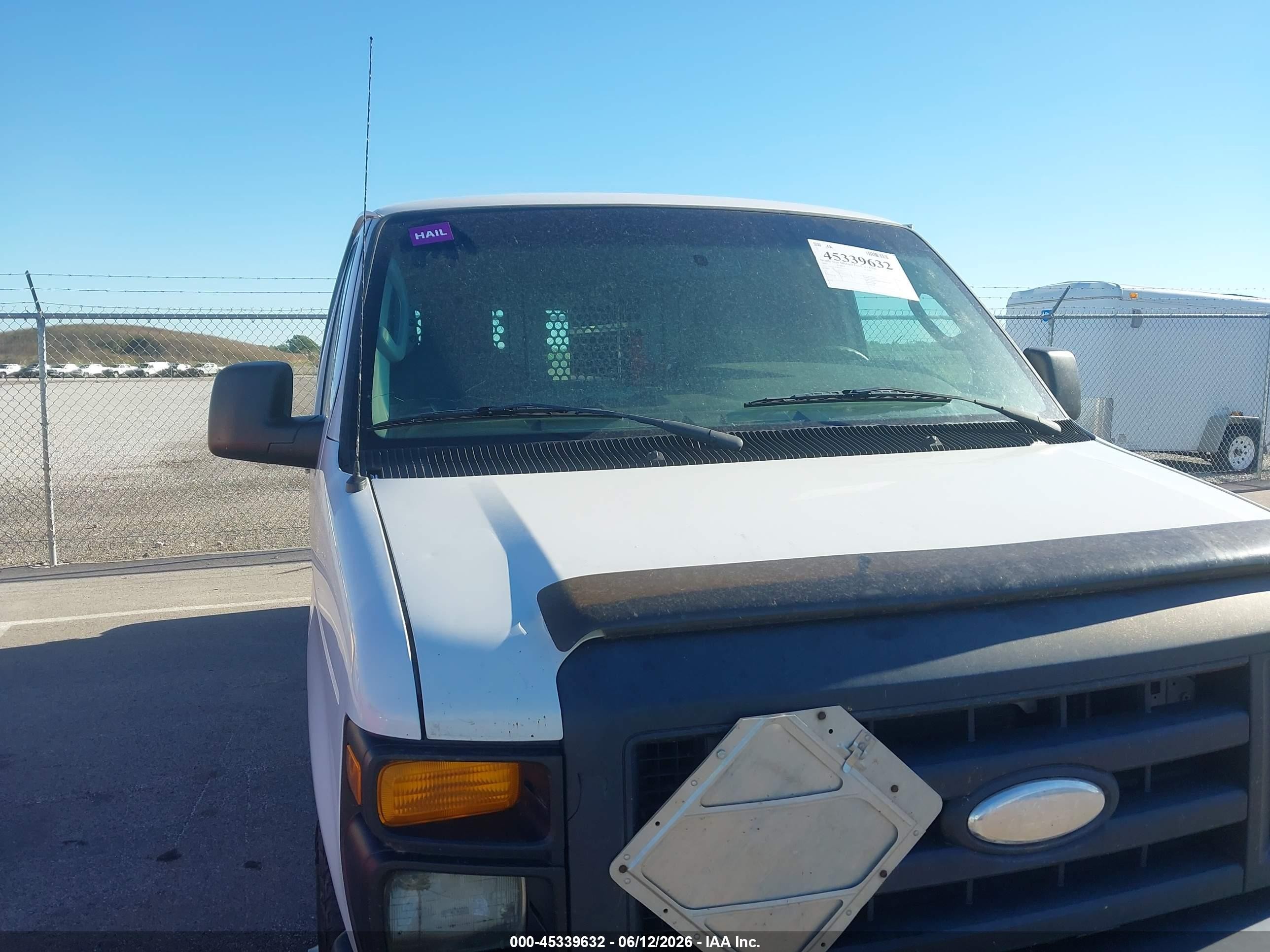 2014 Ford E-150 Commercial White vin: 1FTNE1EW6EDA64229