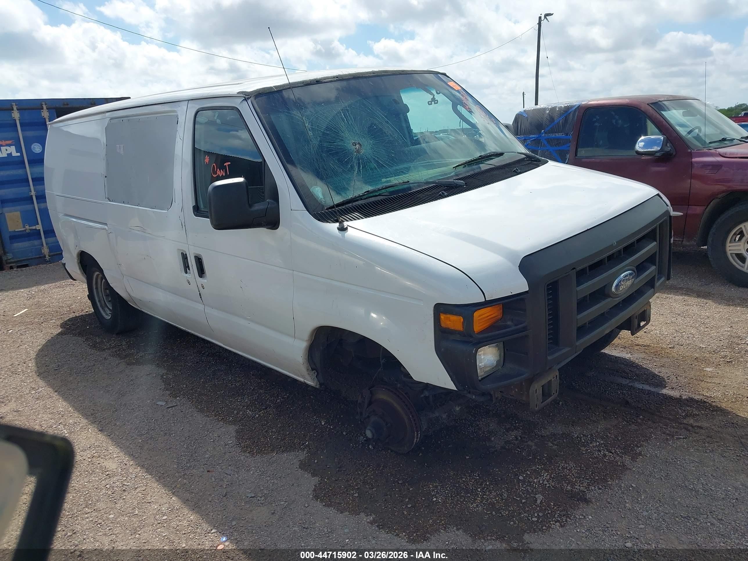 2010 Ford E-150 Commercial/recreational White vin: 1FTNE1EW7ADA87528
