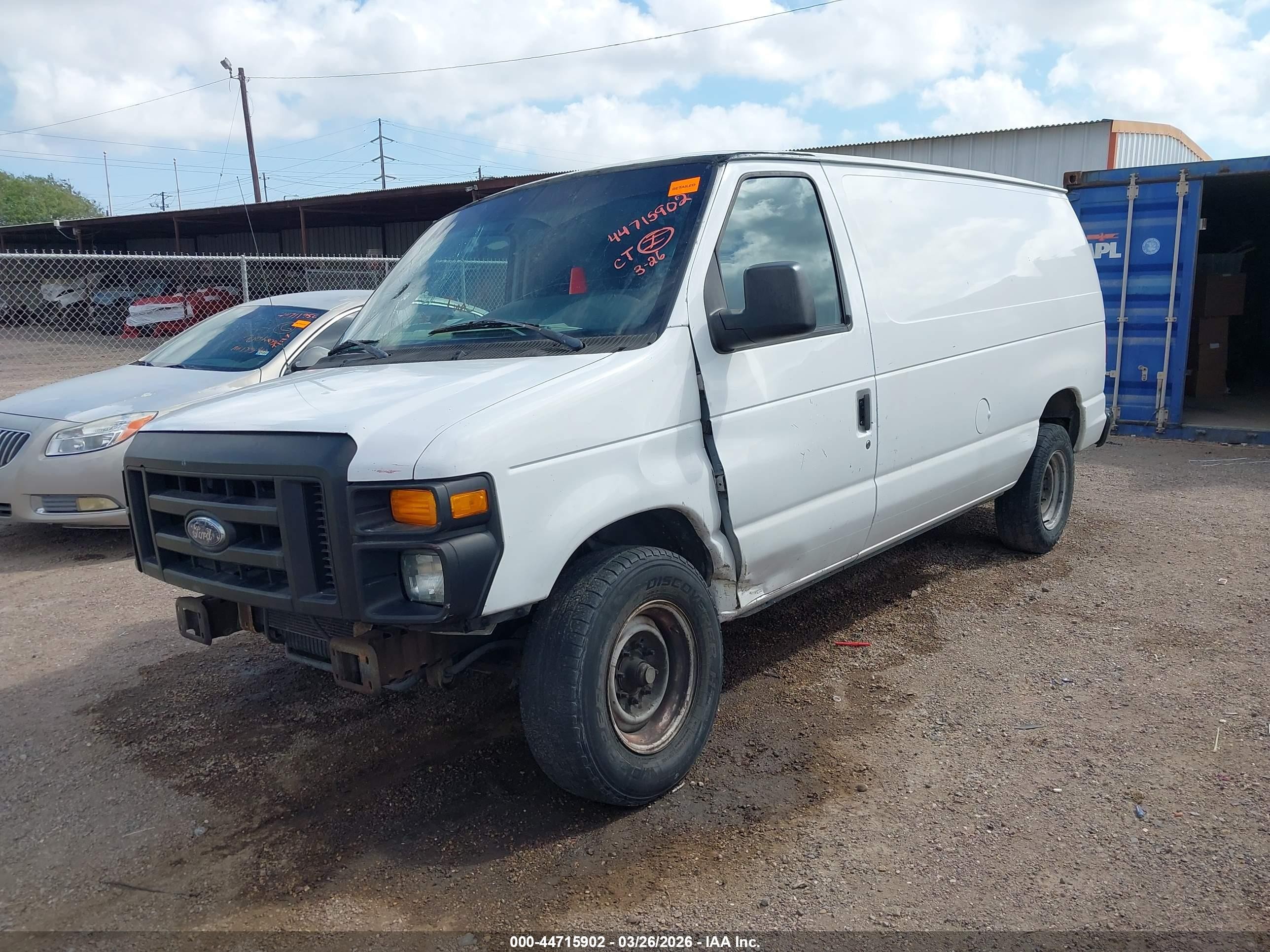 2010 Ford E-150 Commercial/recreational White vin: 1FTNE1EW7ADA87528