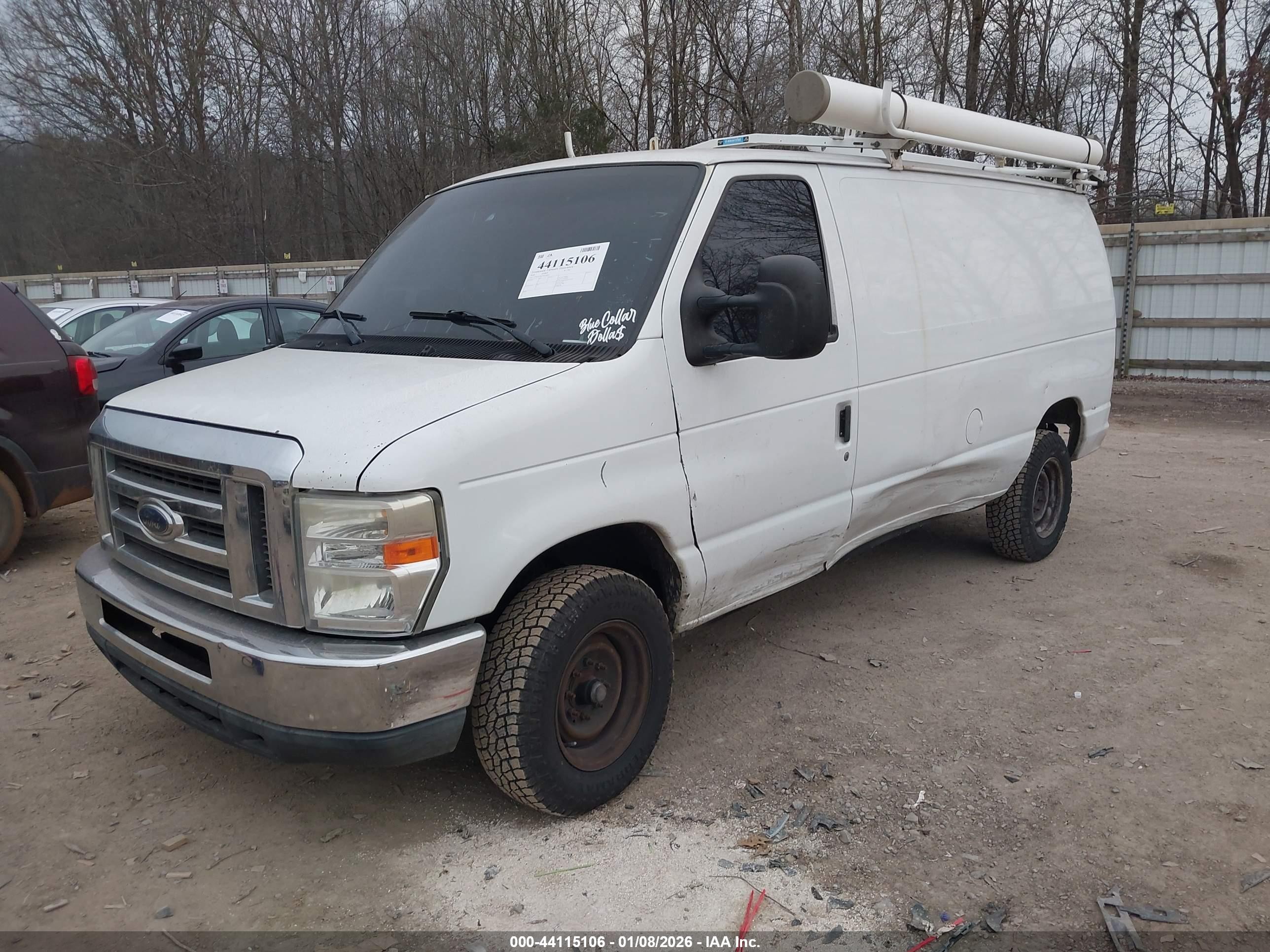 2010 Ford E-150 Commercial/recreational Белый vin: 1FTNE1EW7ADA96021