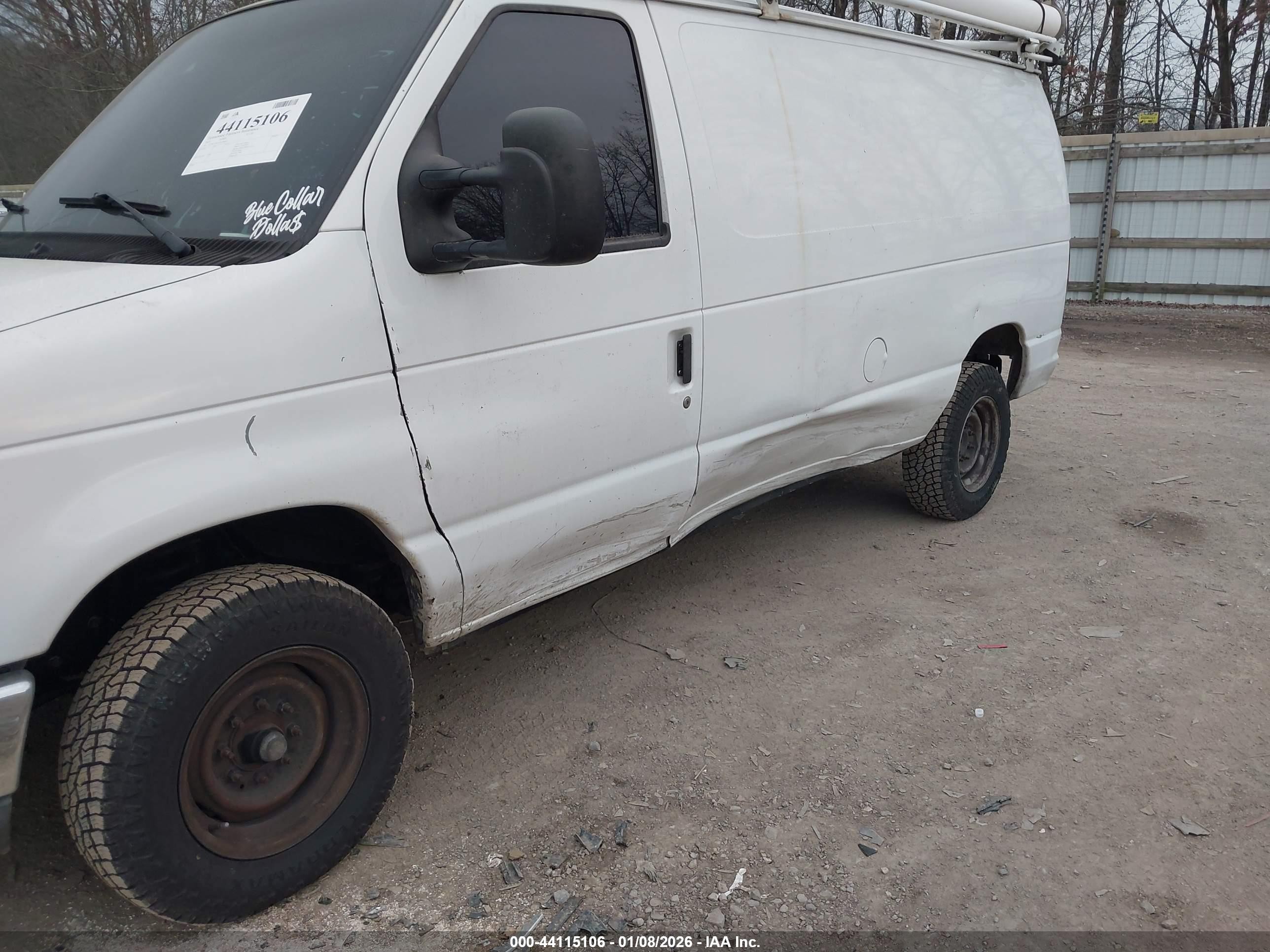 2010 Ford E-150 Commercial/recreational Белый vin: 1FTNE1EW7ADA96021