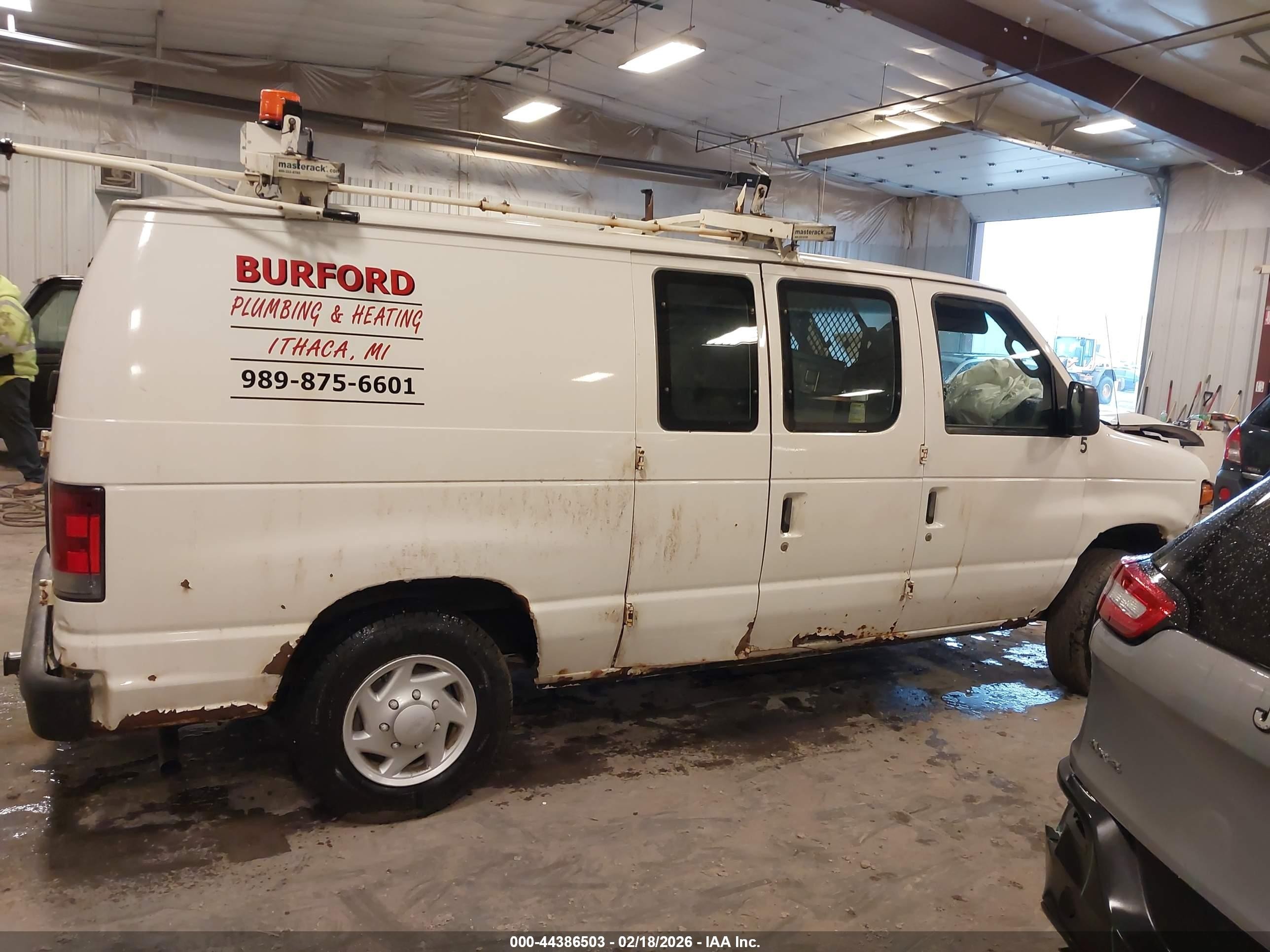 2012 Ford E-150 Commercial Белый vin: 1FTNE1EW7CDA97432