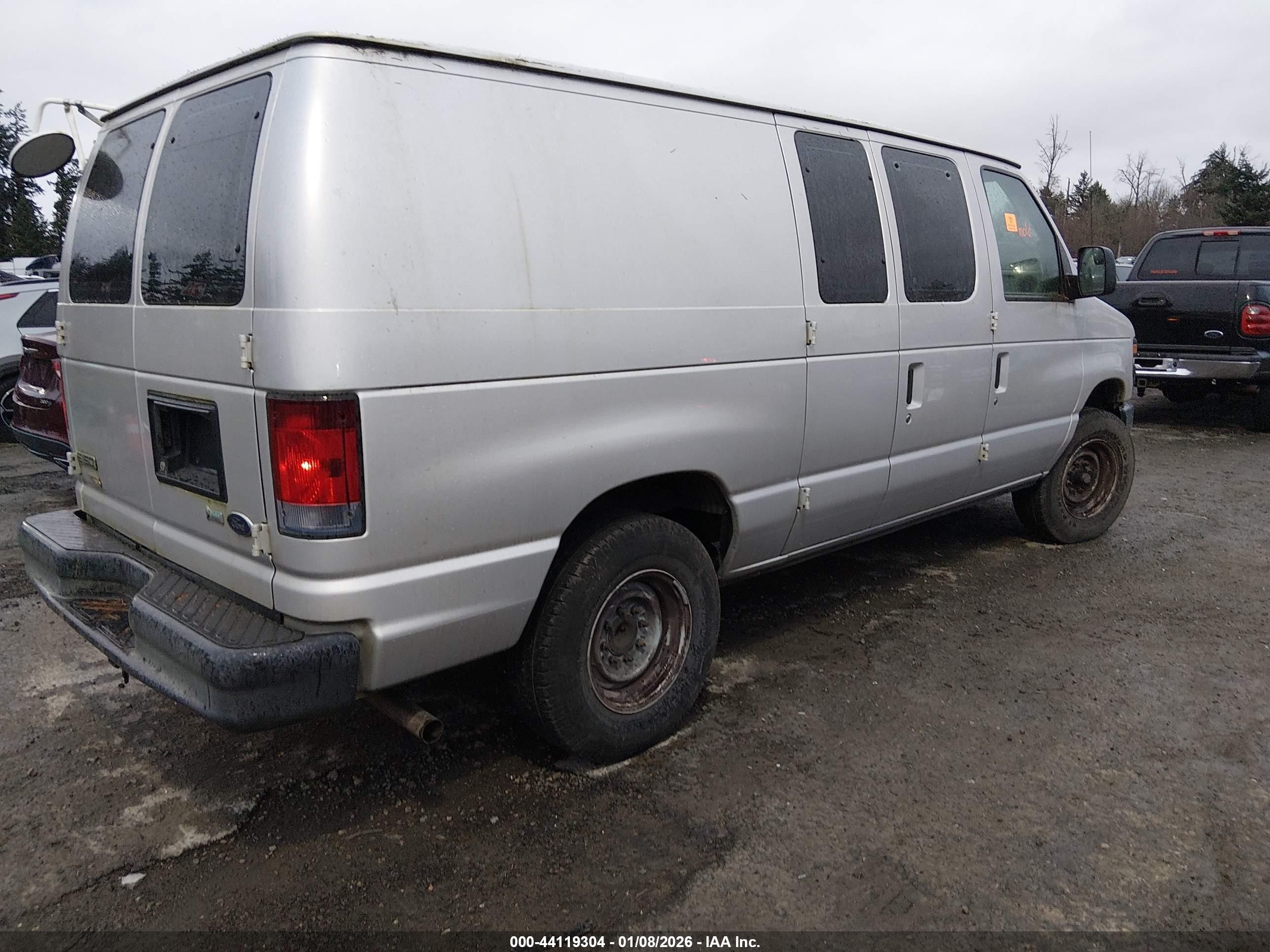 2012 Ford E-150 Commercial Silver vin: 1FTNE1EW7CDA98080