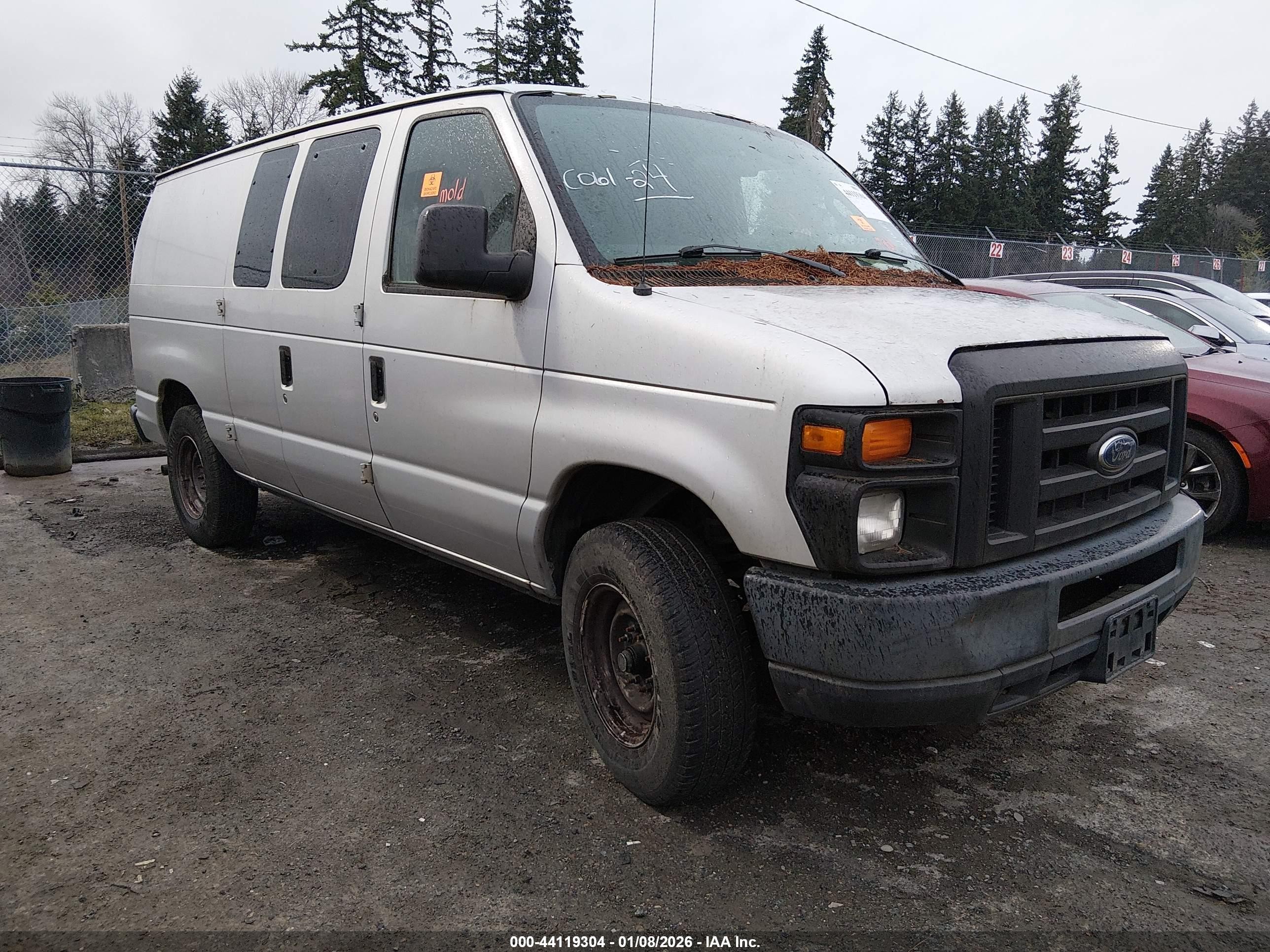 2012 Ford E-150 Commercial Silver vin: 1FTNE1EW7CDA98080
