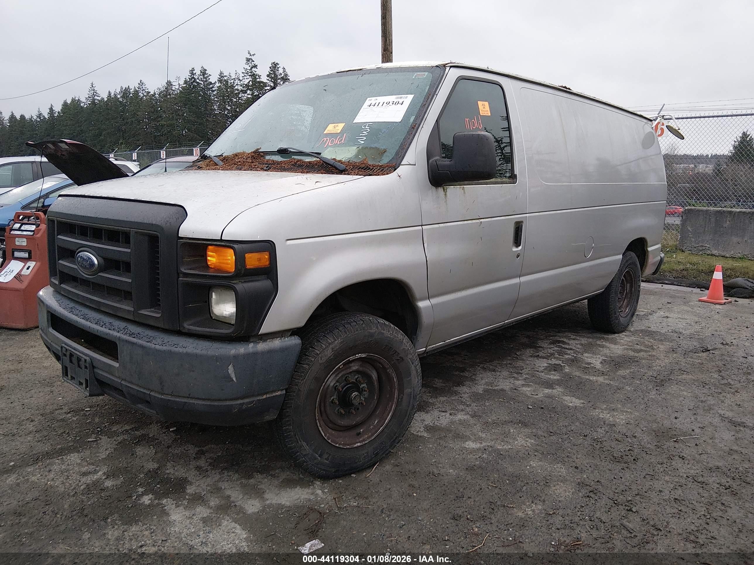 2012 Ford E-150 Commercial Silver vin: 1FTNE1EW7CDA98080