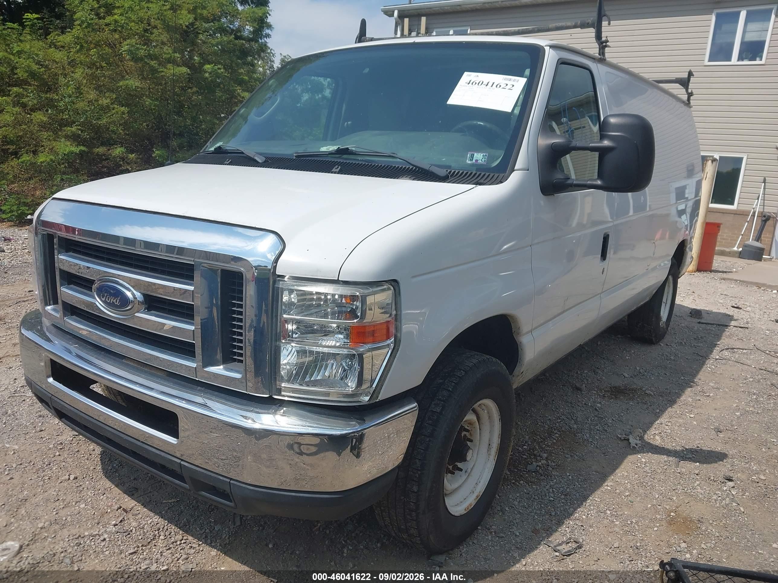 2013 Ford E-150 Commercial White vin: 1FTNE1EW7DDA08024