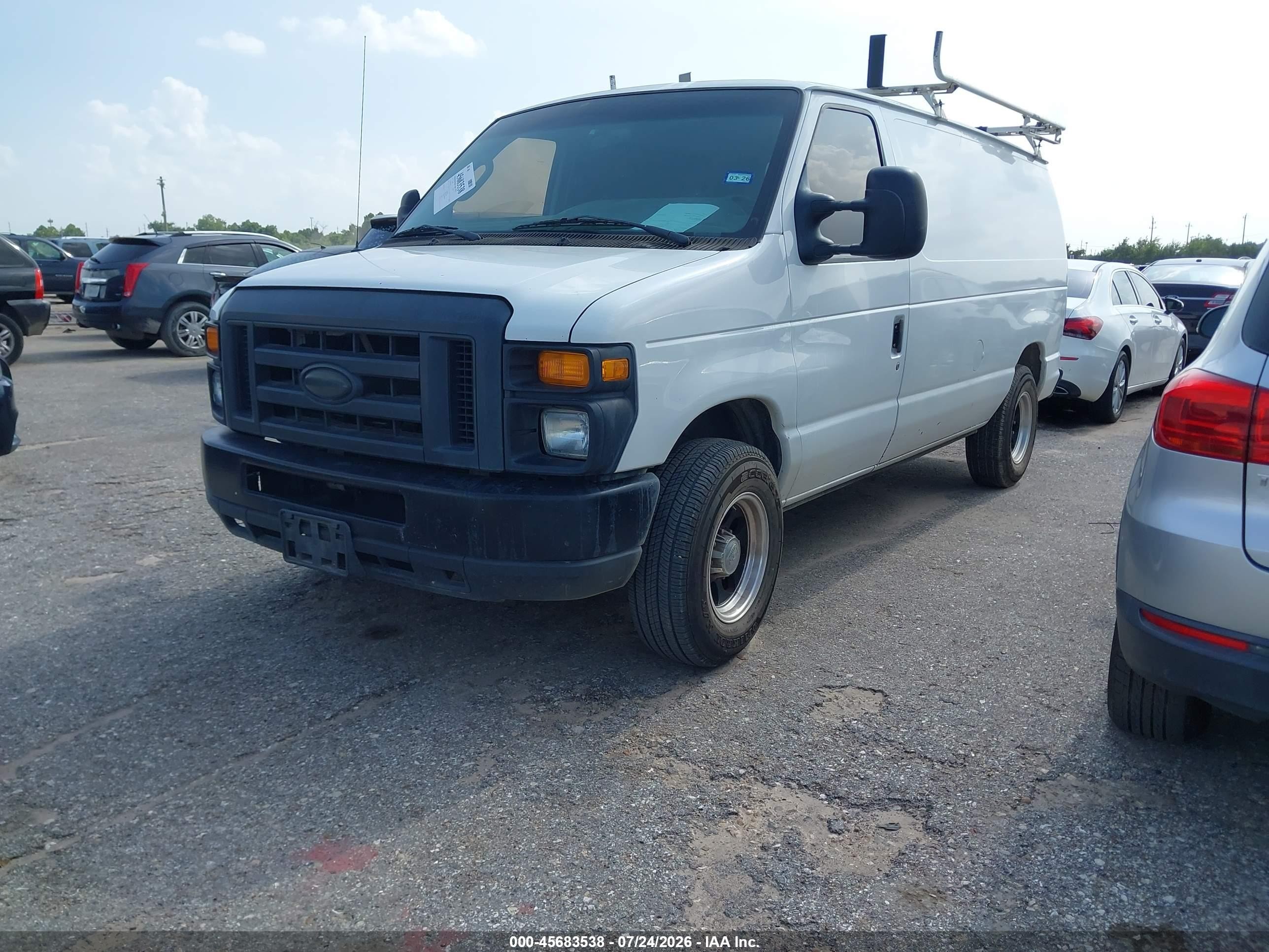 2013 Ford E-150 Commercial White vin: 1FTNE1EW7DDA34011