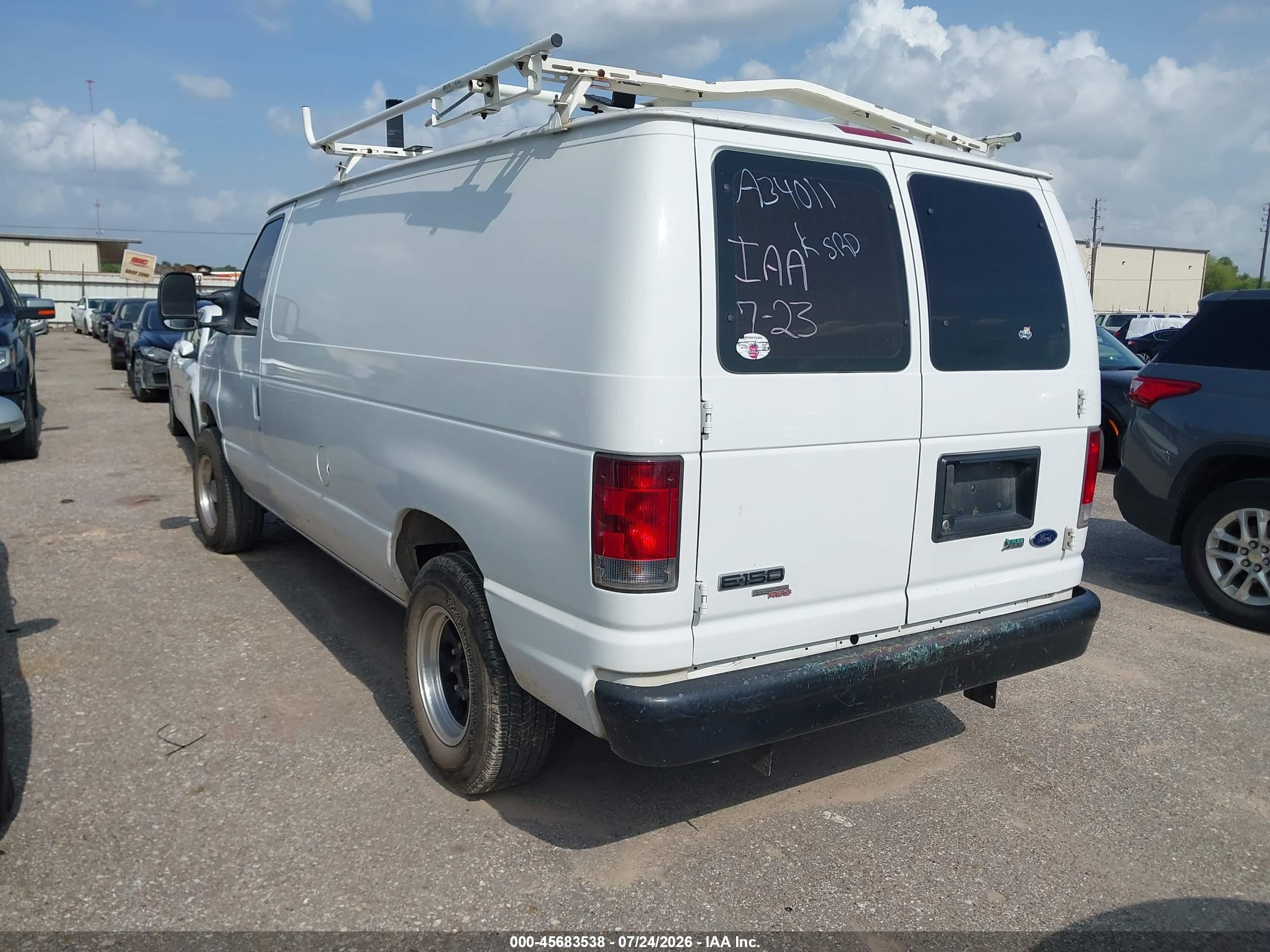 2013 Ford E-150 Commercial White vin: 1FTNE1EW7DDA34011