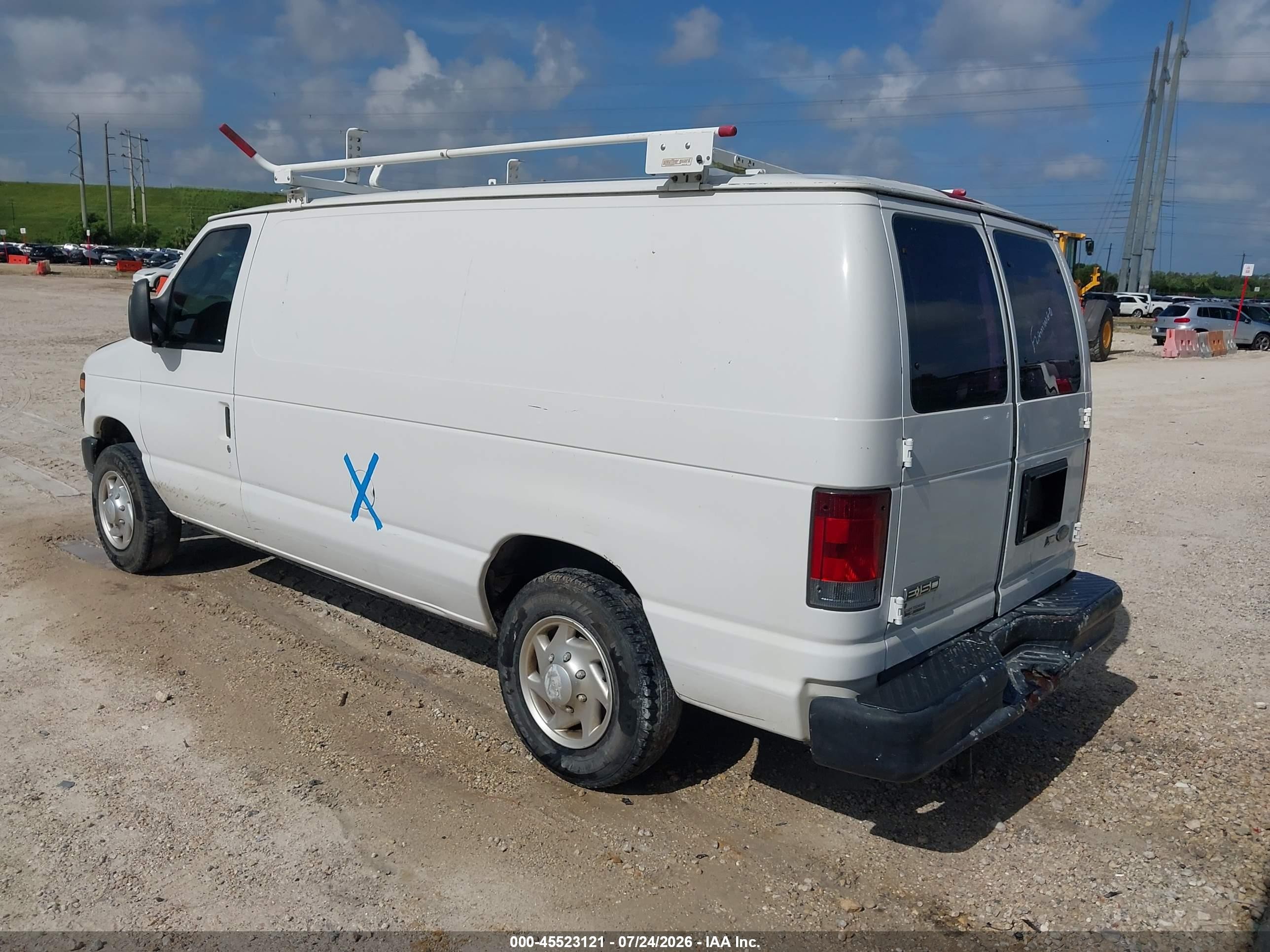 2010 Ford E-150 Commercial White vin: 1FTNE1EW8ADA67093