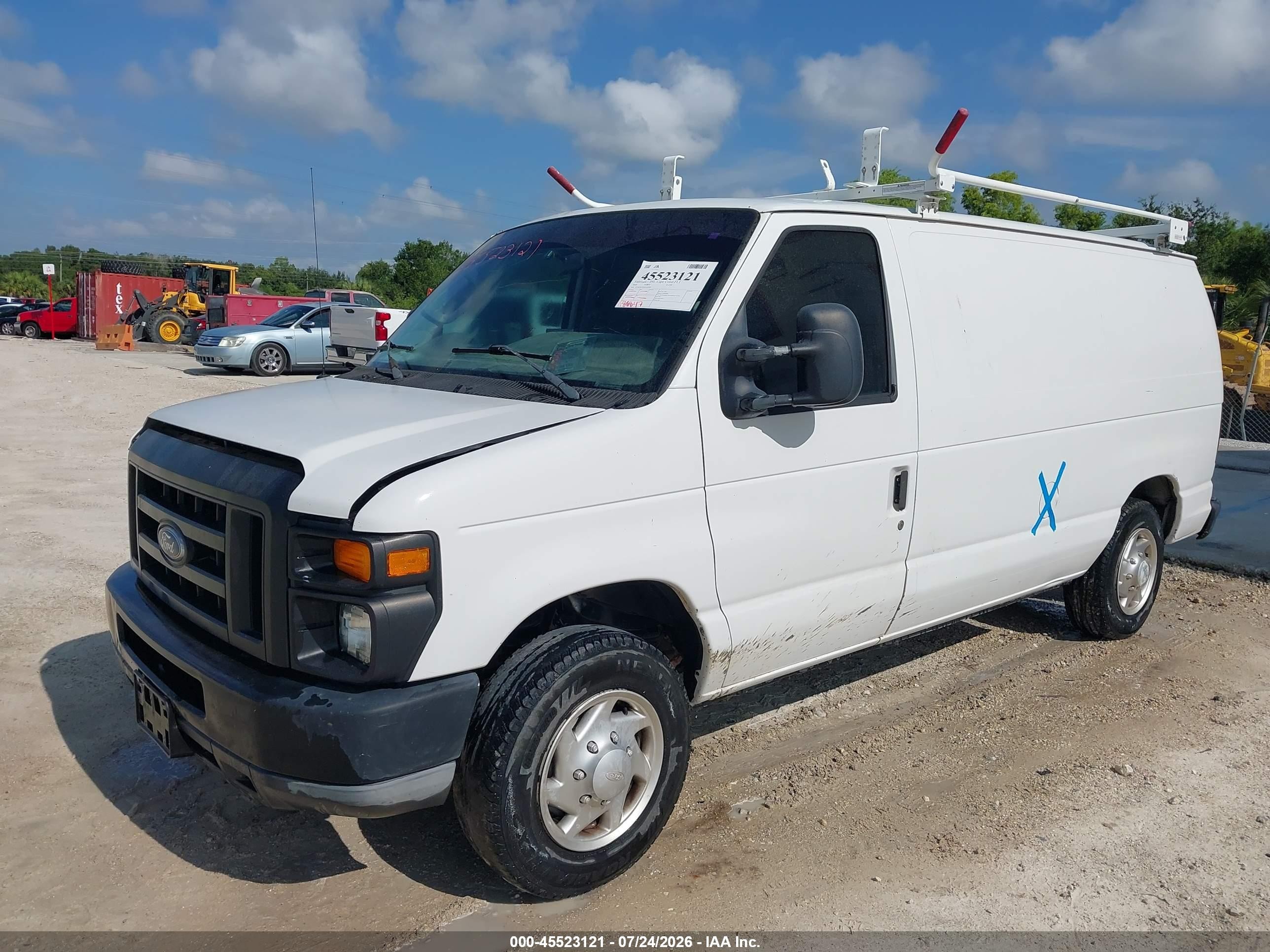 2010 Ford E-150 Commercial White vin: 1FTNE1EW8ADA67093