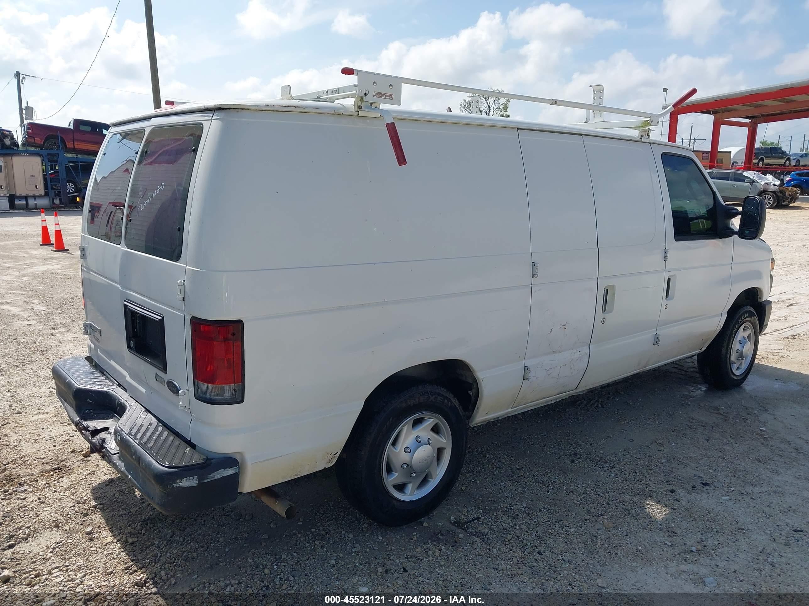 2010 Ford E-150 Commercial White vin: 1FTNE1EW8ADA67093