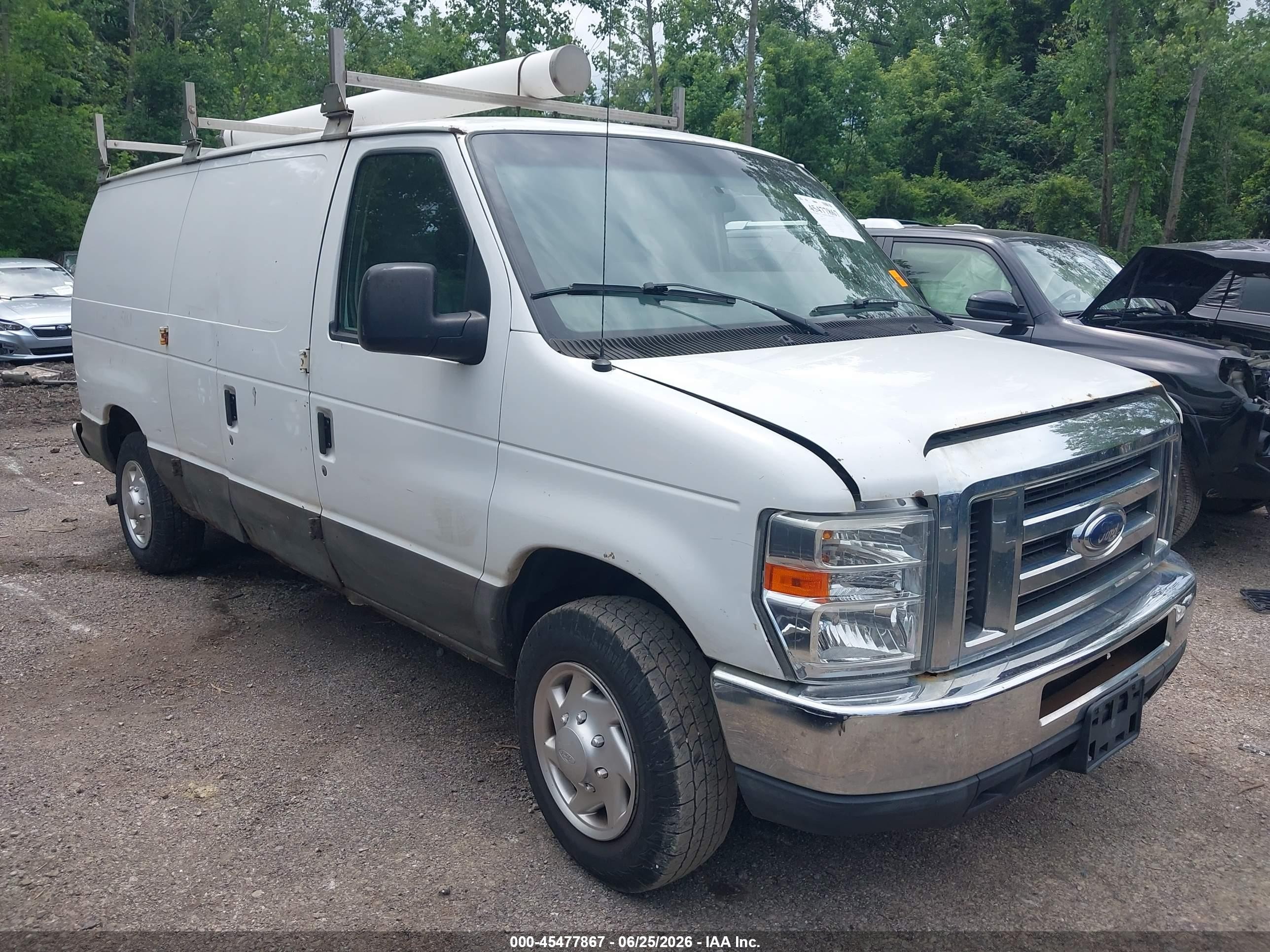 2012 Ford E-150 Commercial/recreational White vin: 1FTNE1EW8CDA95091