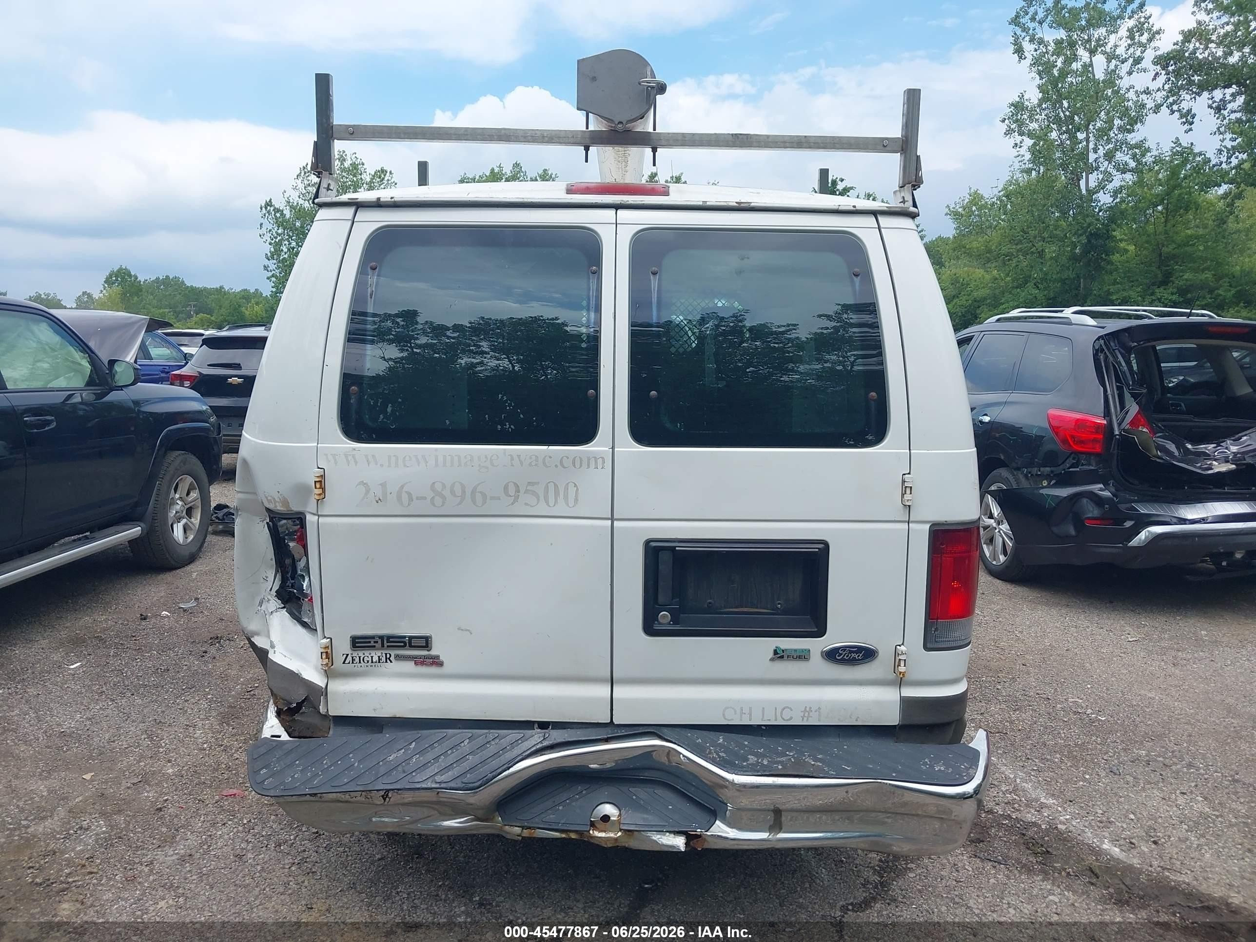 2012 Ford E-150 Commercial/recreational White vin: 1FTNE1EW8CDA95091