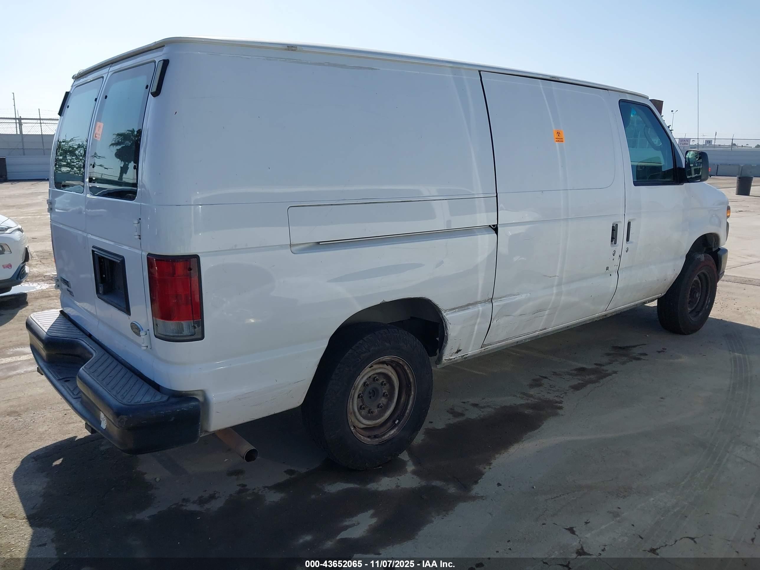 2012 Ford E-150 Commercial White vin: 1FTNE1EW8CDB36545
