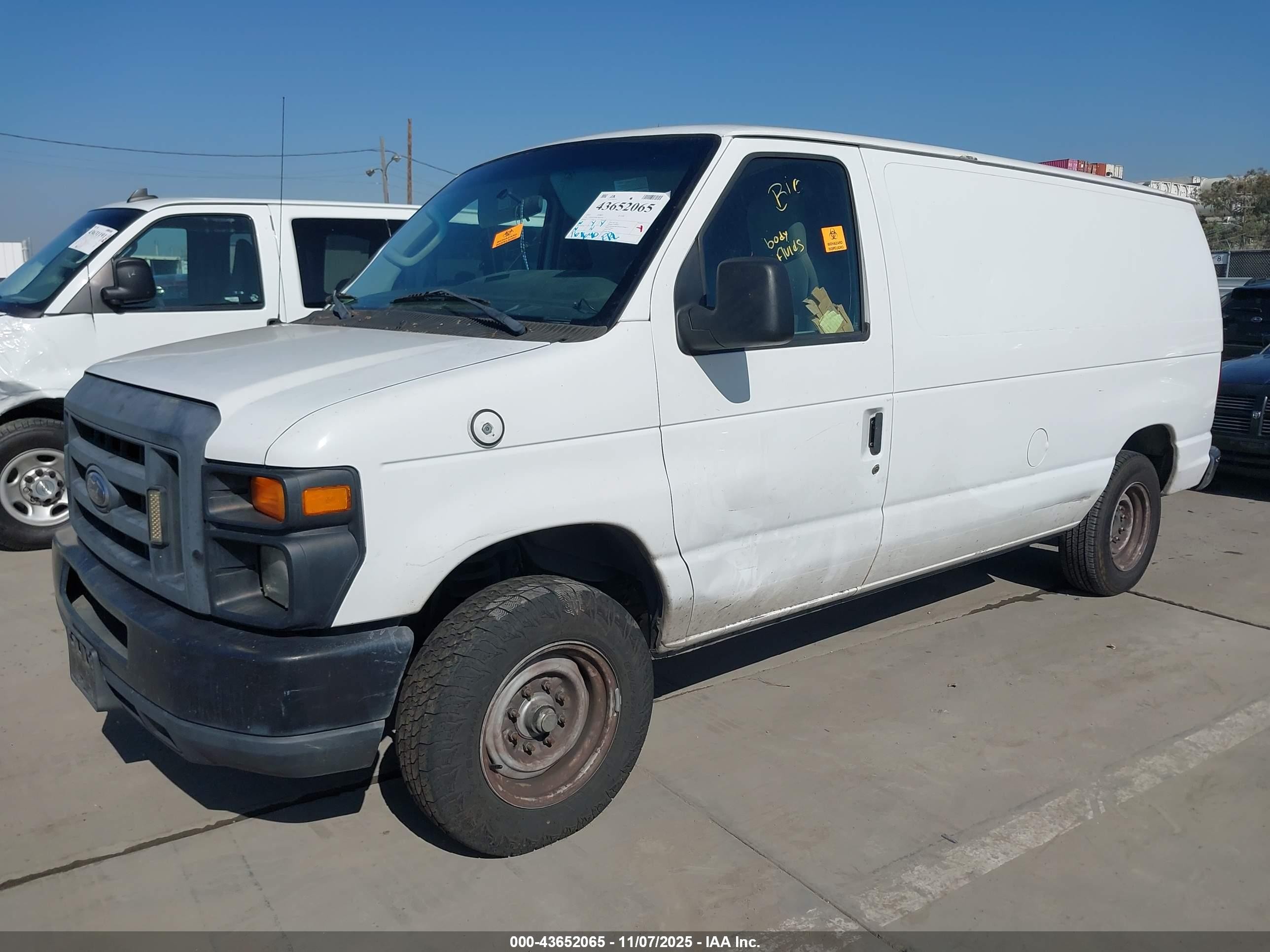 2012 Ford E-150 Commercial White vin: 1FTNE1EW8CDB36545