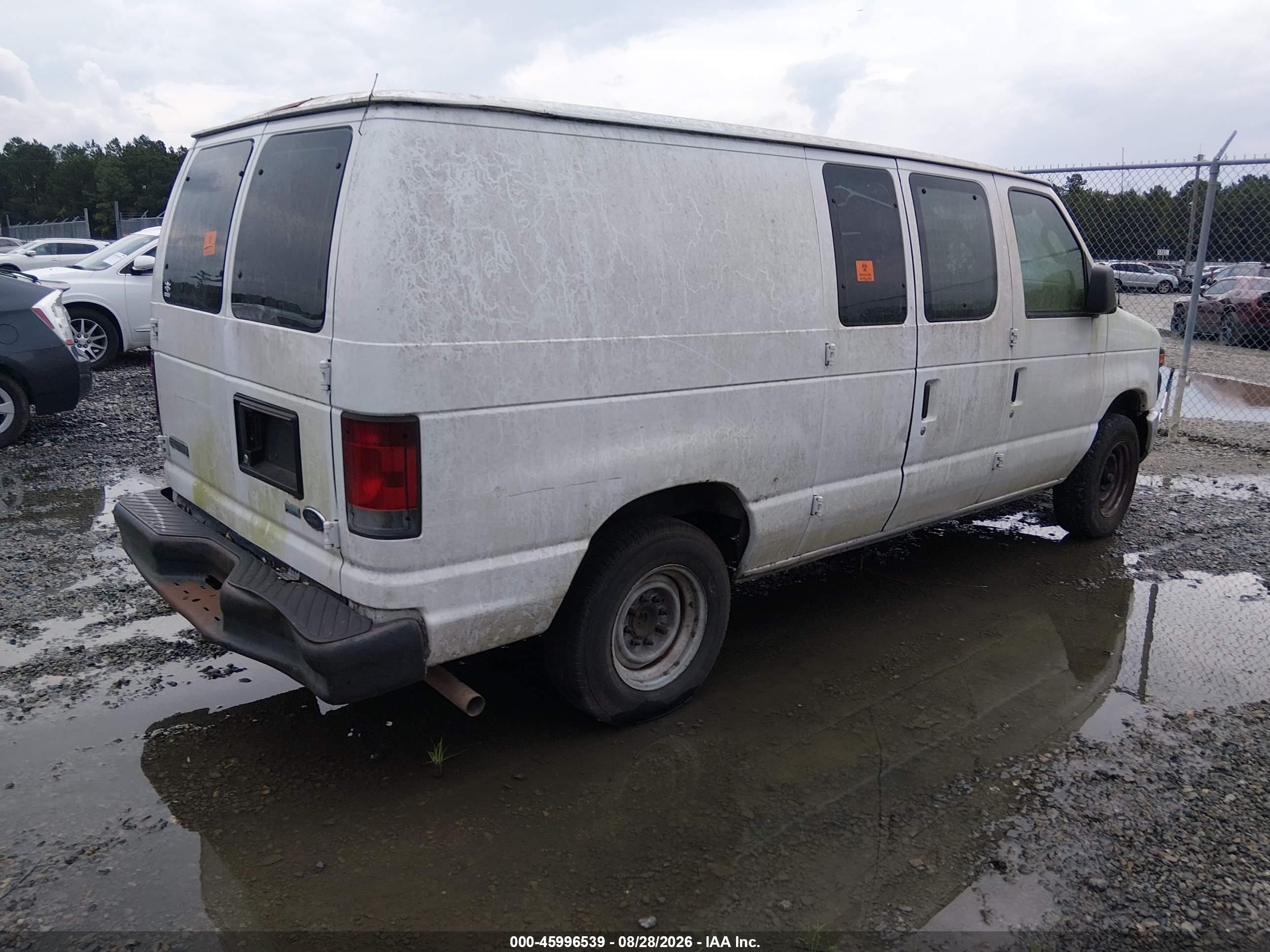 2010 Ford E-150 Commercial White vin: 1FTNE1EW9ADA44051