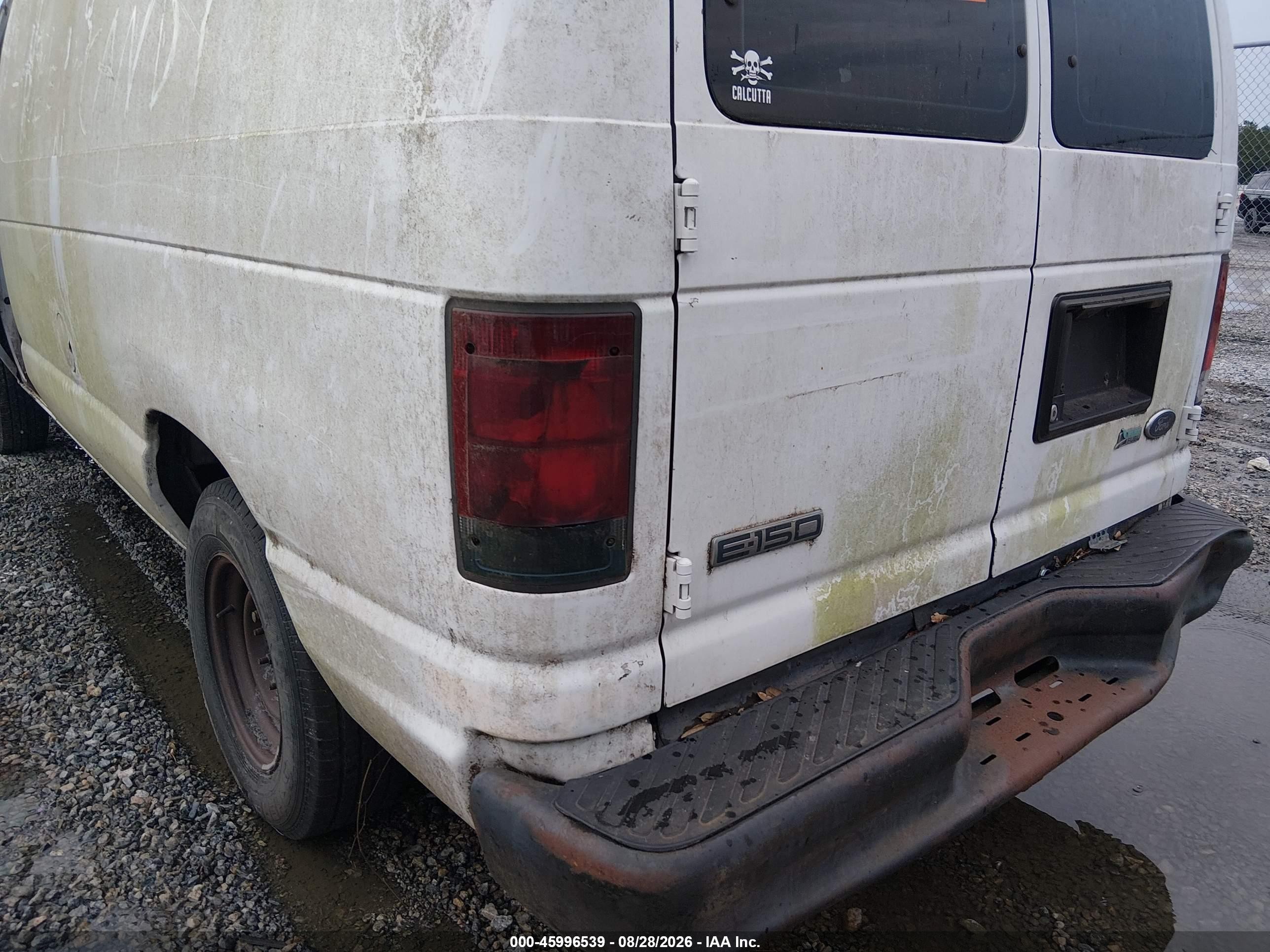 2010 Ford E-150 Commercial White vin: 1FTNE1EW9ADA44051
