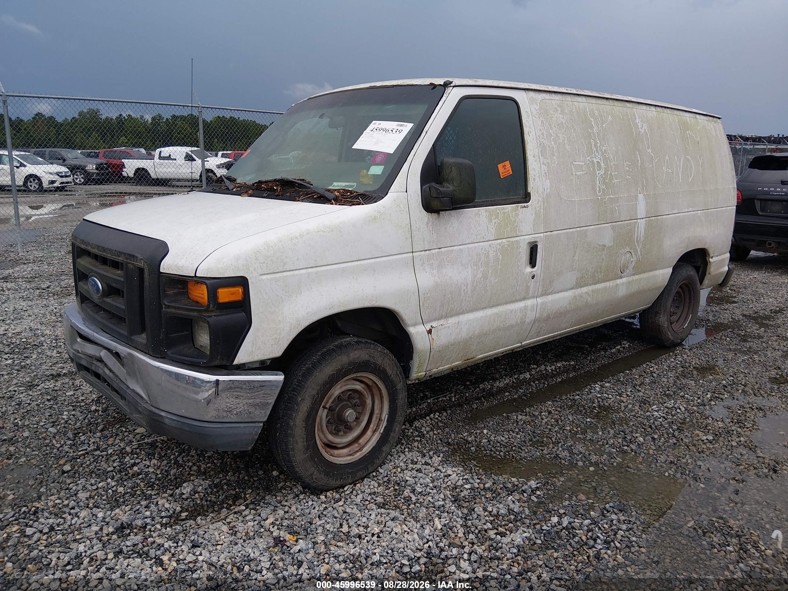 2010 Ford E-150 Commercial White vin: 1FTNE1EW9ADA44051