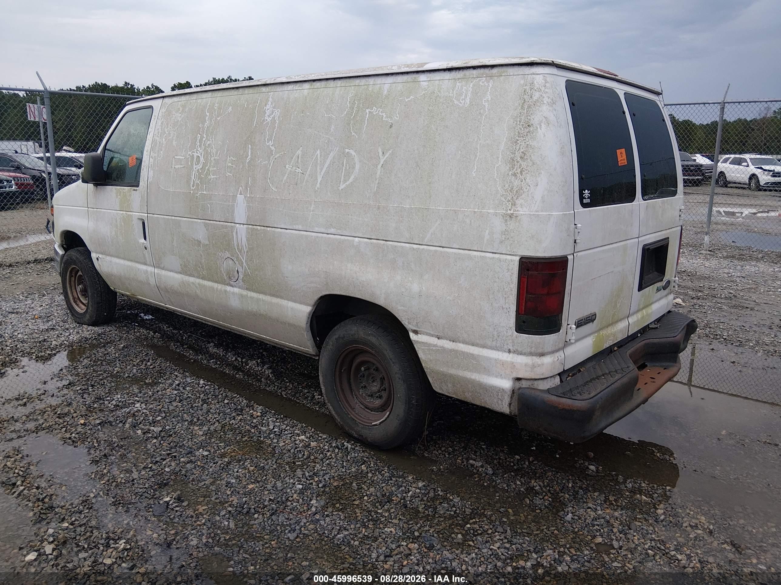 2010 Ford E-150 Commercial White vin: 1FTNE1EW9ADA44051