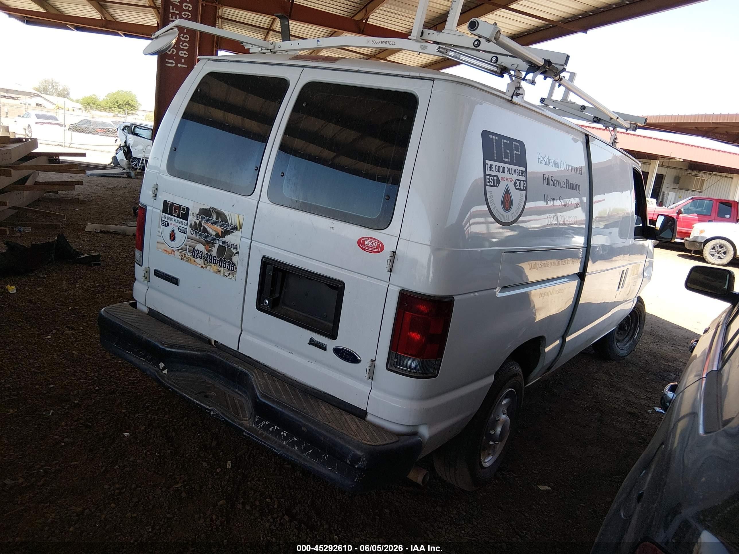2010 Ford E-150 Commercial/recreational White vin: 1FTNE1EW9ADA98322