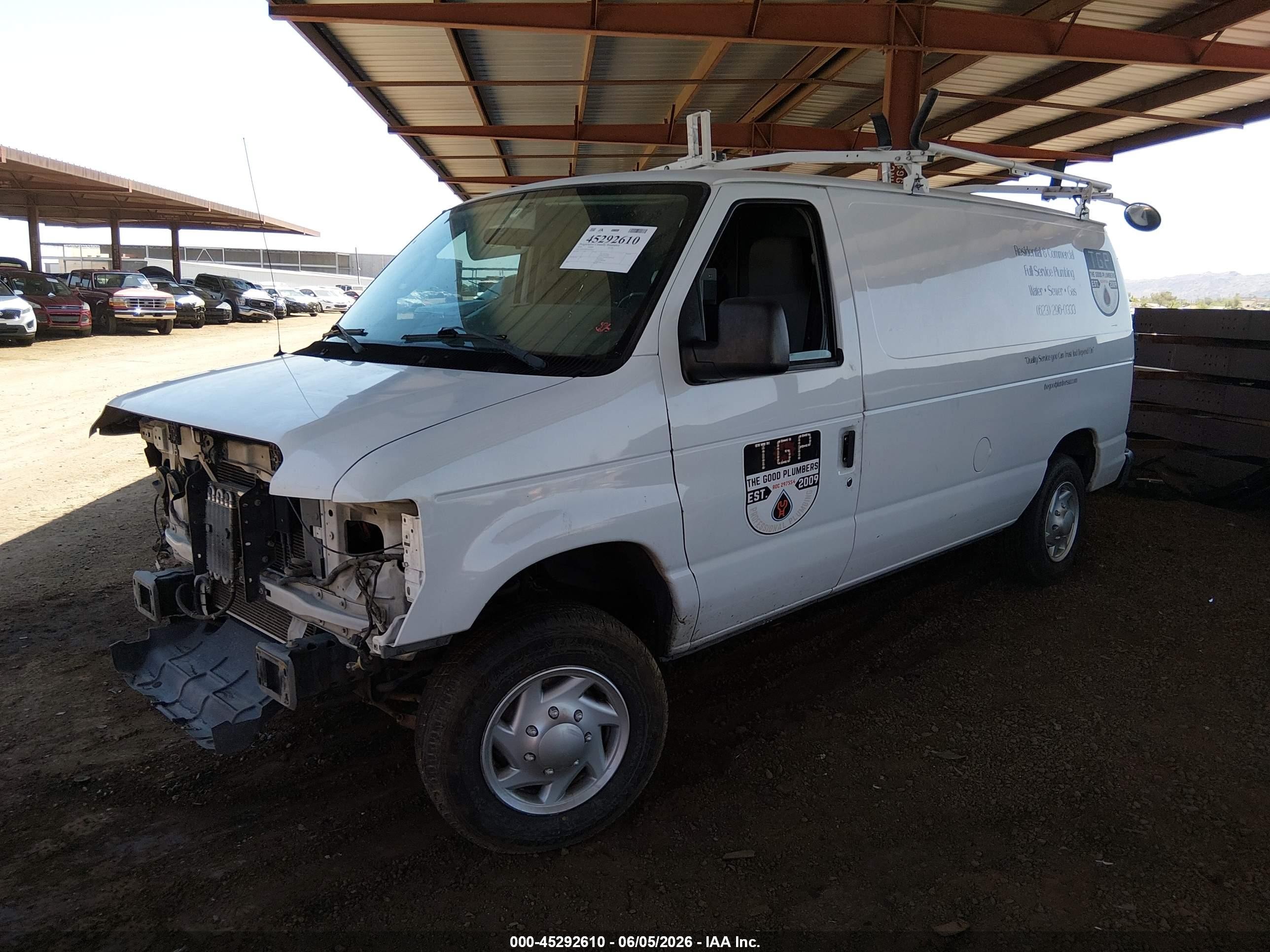 2010 Ford E-150 Commercial/recreational White vin: 1FTNE1EW9ADA98322
